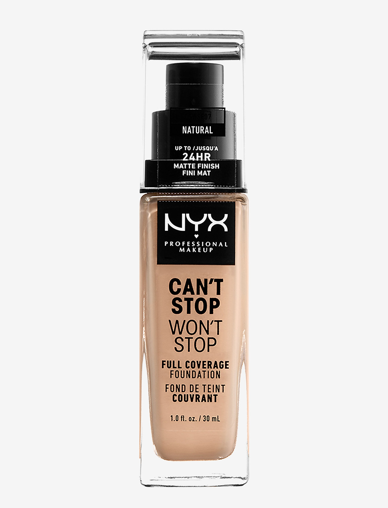NYX Professional Makeup - CAN'T STOP WON'T STOP 24-HOURS FOUNDATION - foundation - natural - 0