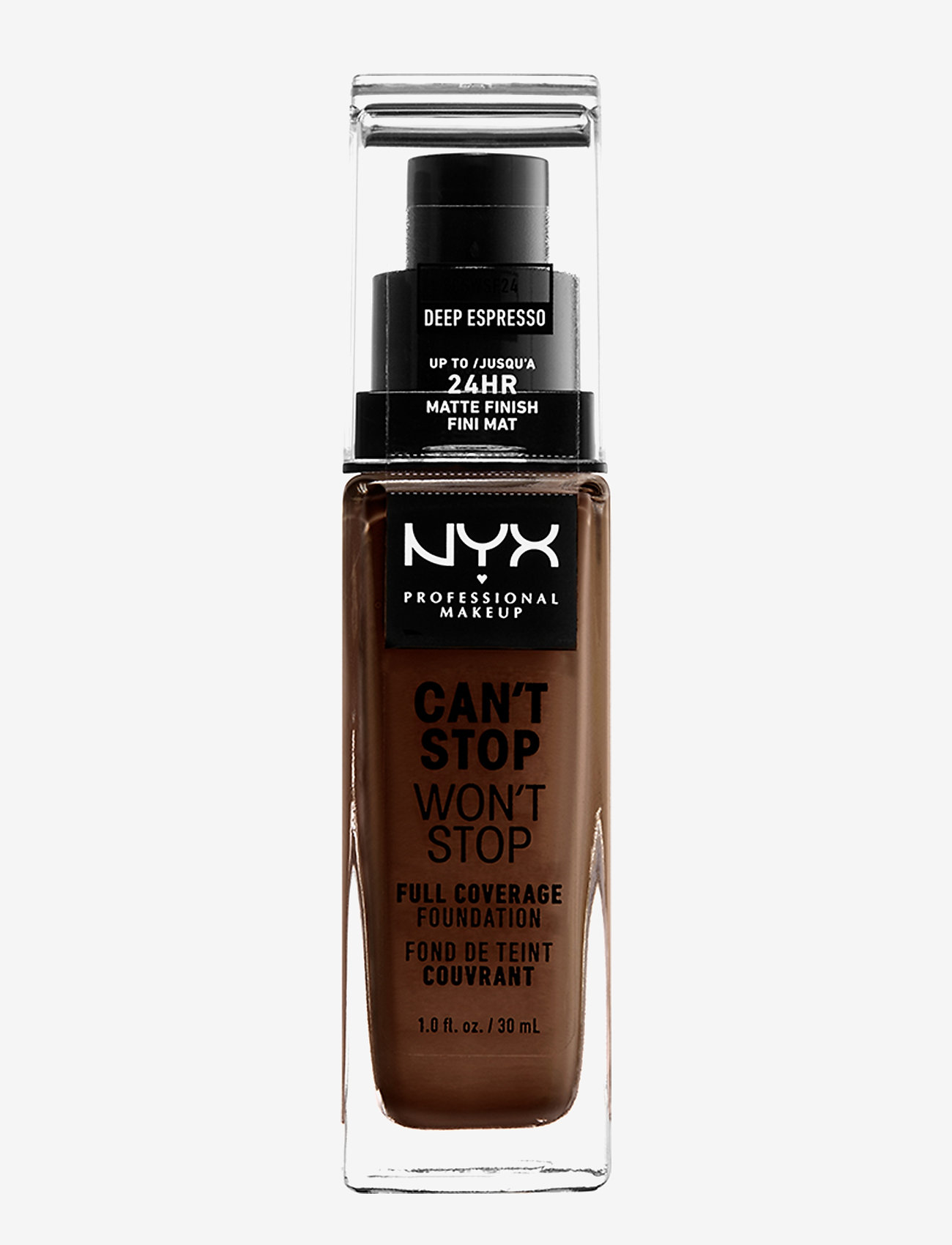NYX Professional Makeup - Can't Stop Won't Stop Foundation - festkläder till outletpriser - deep espresso - 0