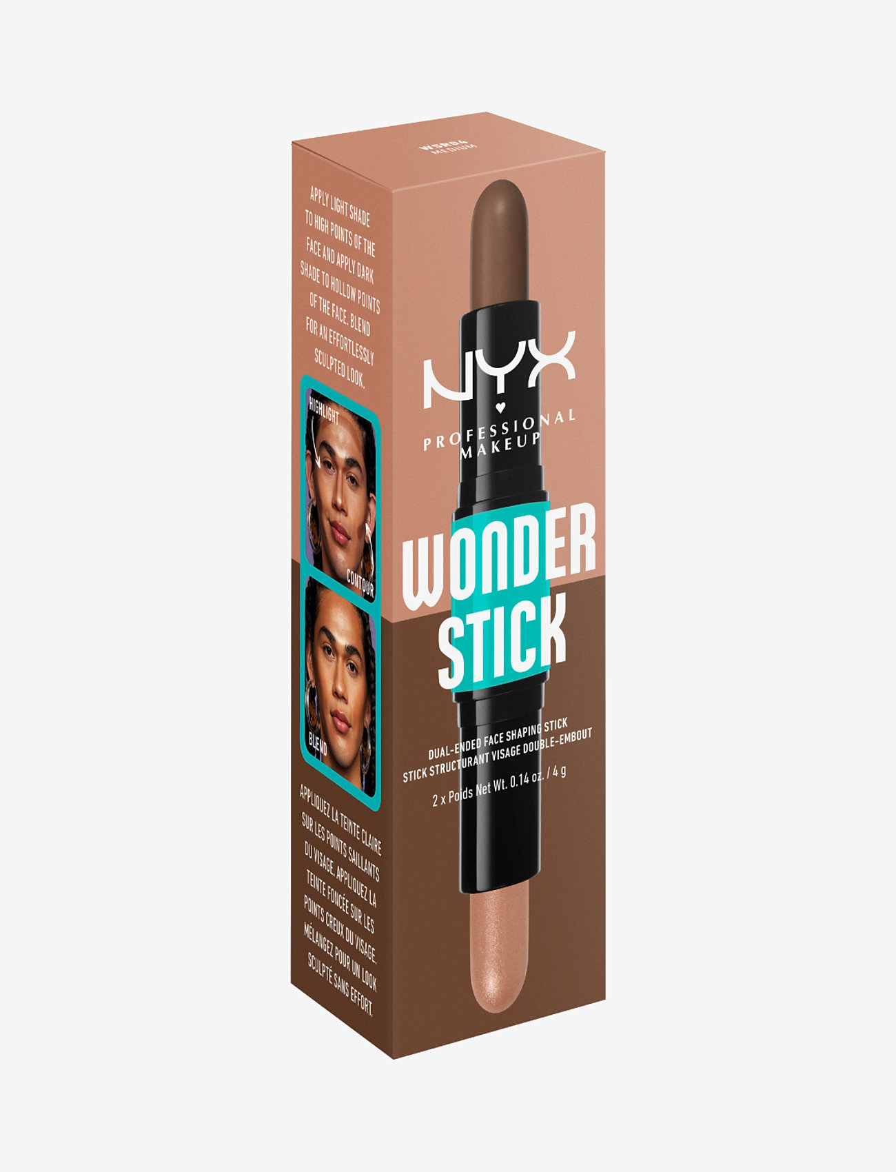 NYX Professional Makeup - Wonder Stick Dual-Ended Face Shaping - smink - medium - 2