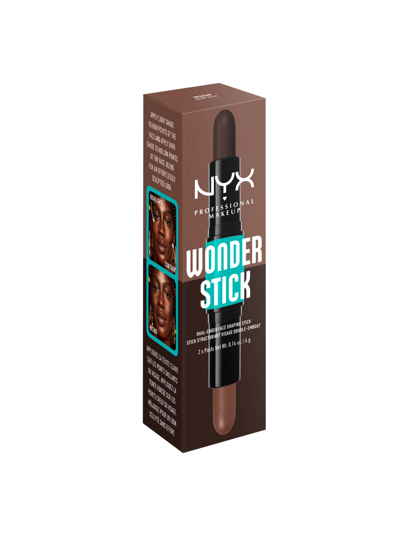 NYX Professional Makeup - Wonder Stick Dual-Ended Face Shaping - makeup - deep rich - 1