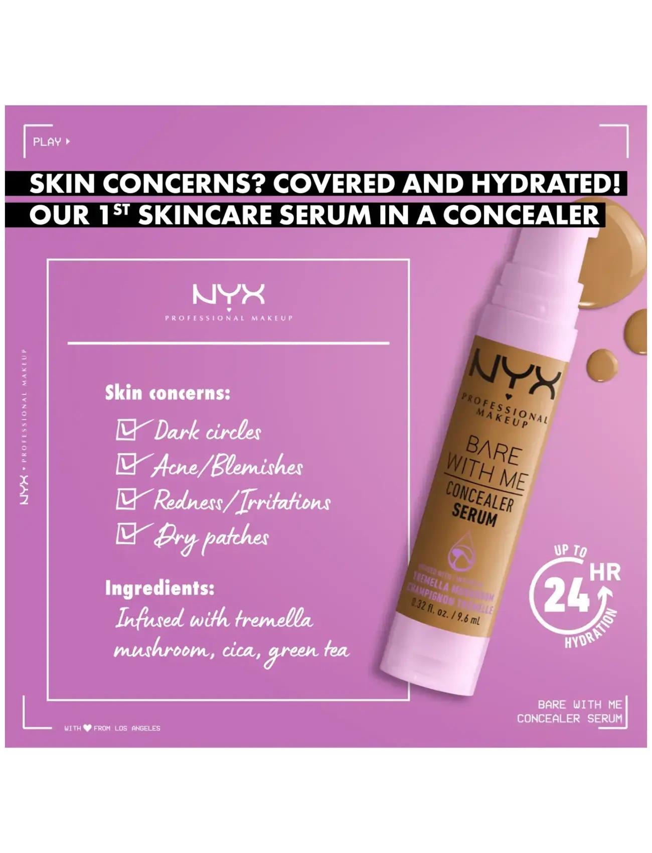 NYX Professional Makeup - NYX Professional Make Up Bare With Me Concealer Serum 07 Medium - makeup - medium - 4