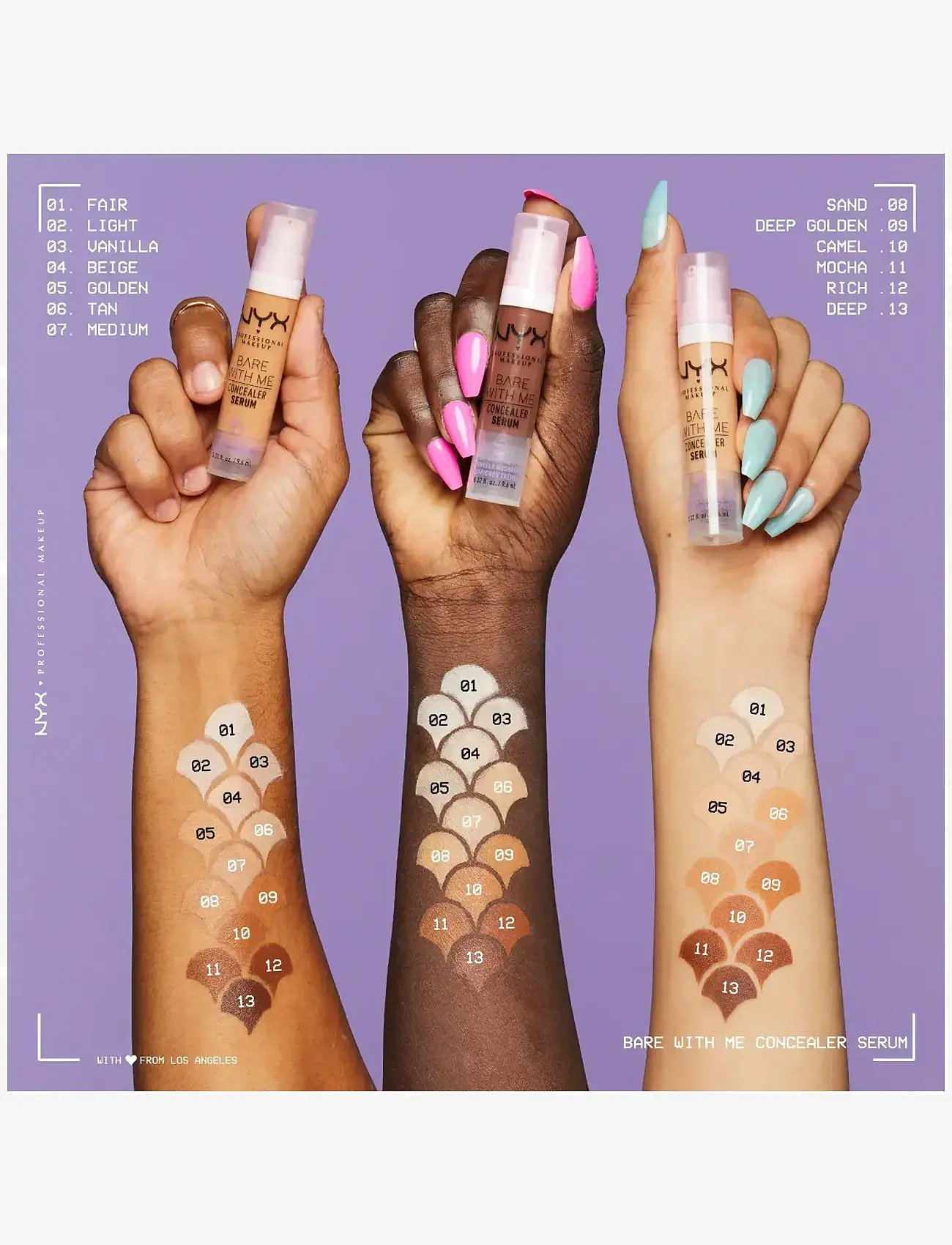 NYX Professional Makeup - NYX Professional Make Up Bare With Me Concealer Serum 08 Sand - smink - sand - 2