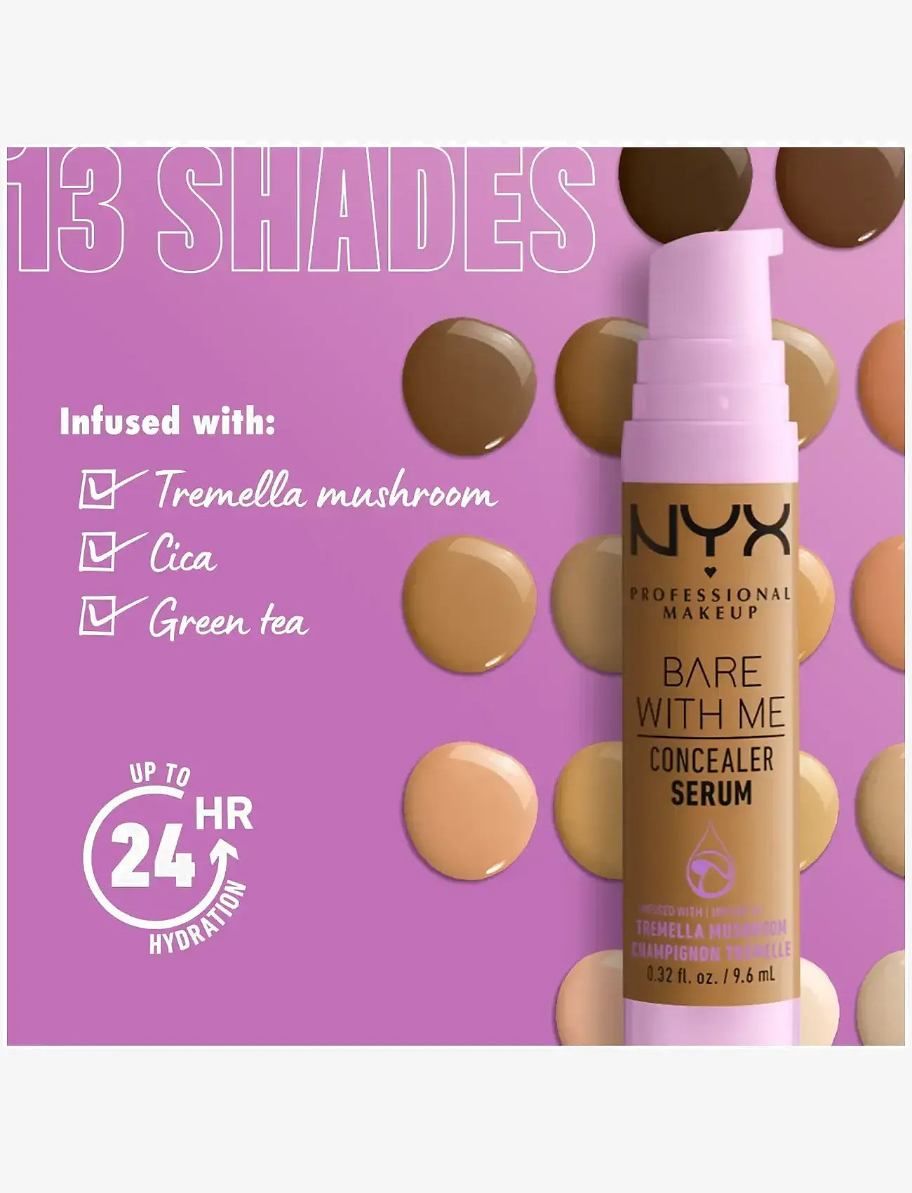 NYX Professional Makeup - NYX Professional Make Up Bare With Me Concealer Serum 08 Sand - smink - sand - 5