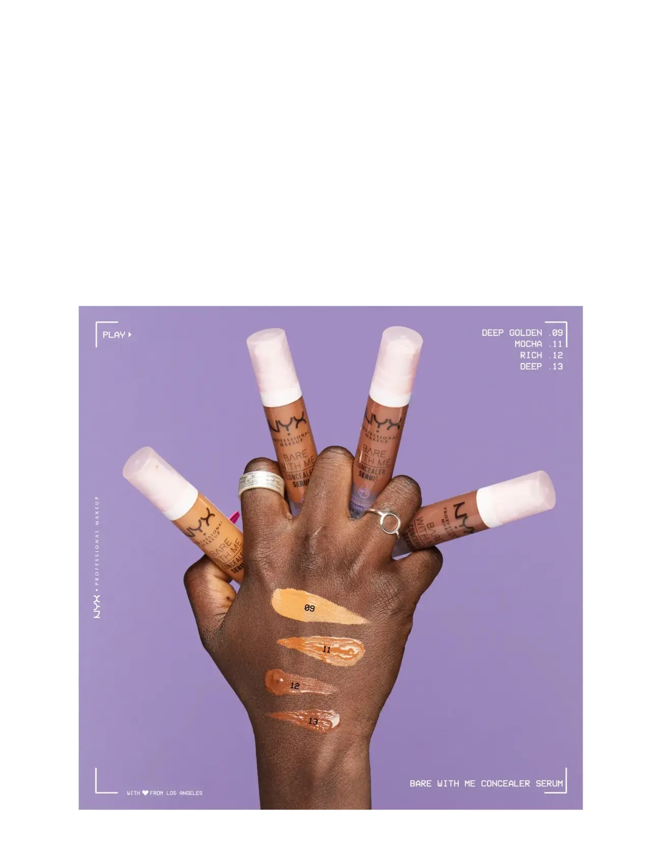 NYX Bare With Me Concealer Serum #09-djup Guld dam – bild 8