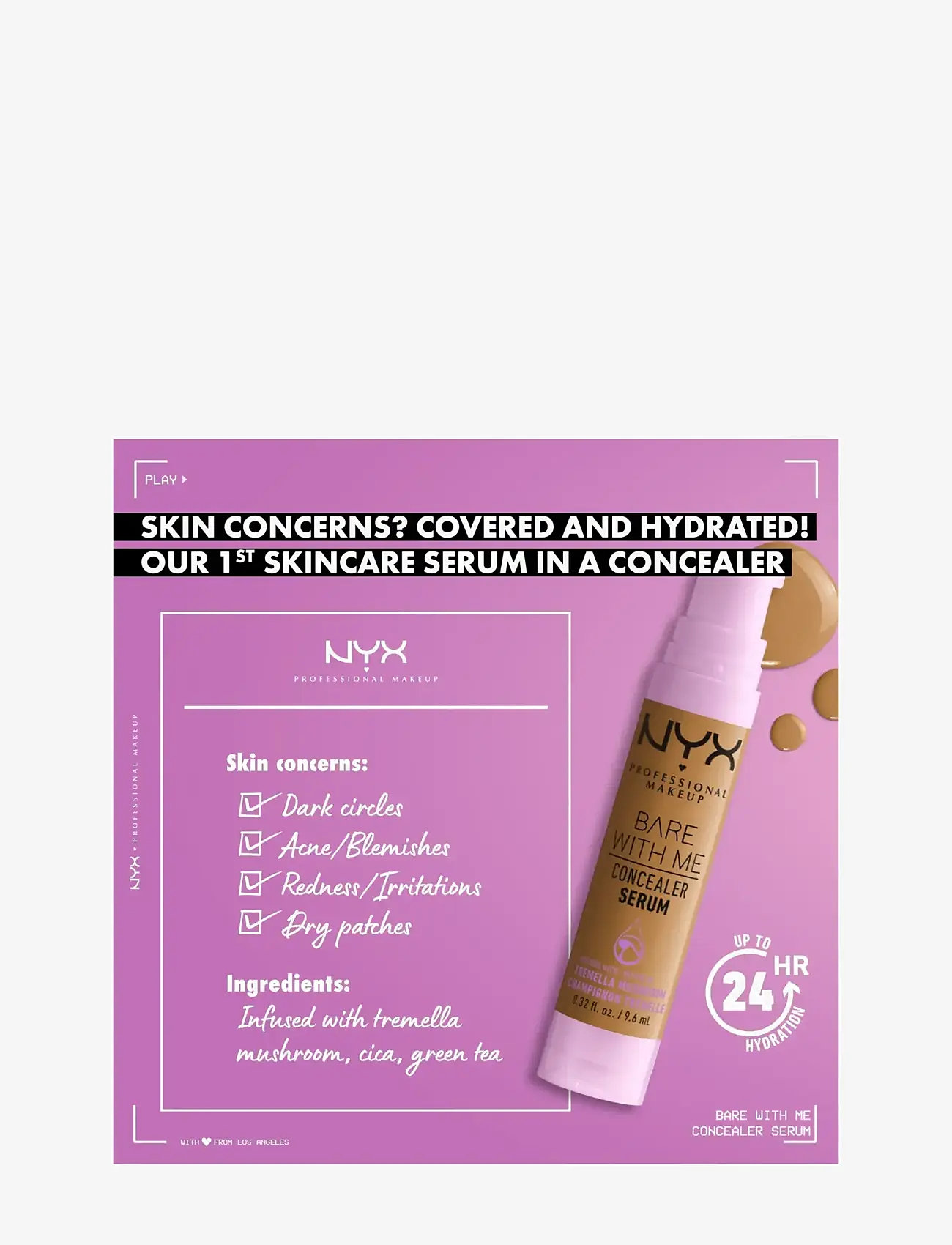 NYX Professional Makeup - NYX Professional Make Up Bare With Me Concealer Serum 11 Mocha - smink - mocha - 4