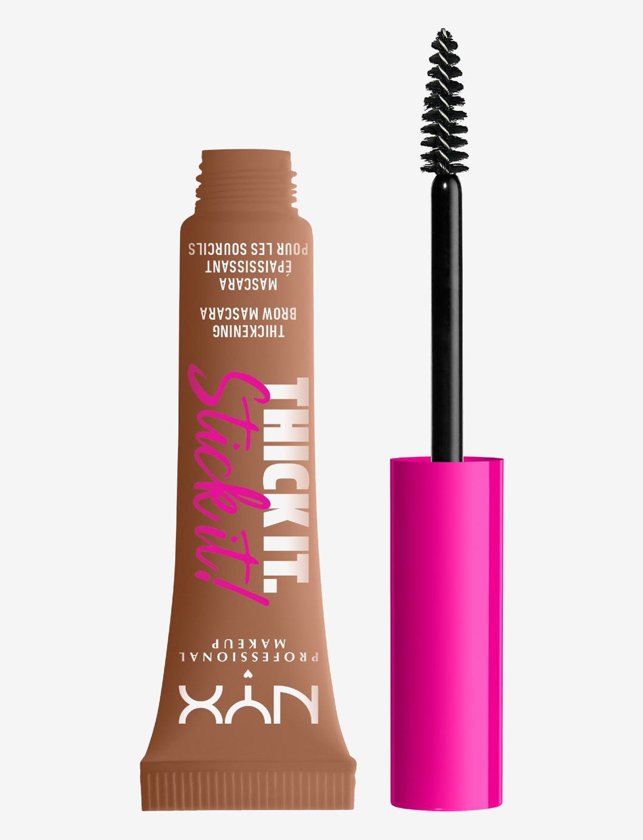 NYX Professional Makeup - NYX Professional Makeup Thick it. Stick it! Brow Mascara - bliv klar til date night - auburn - 0