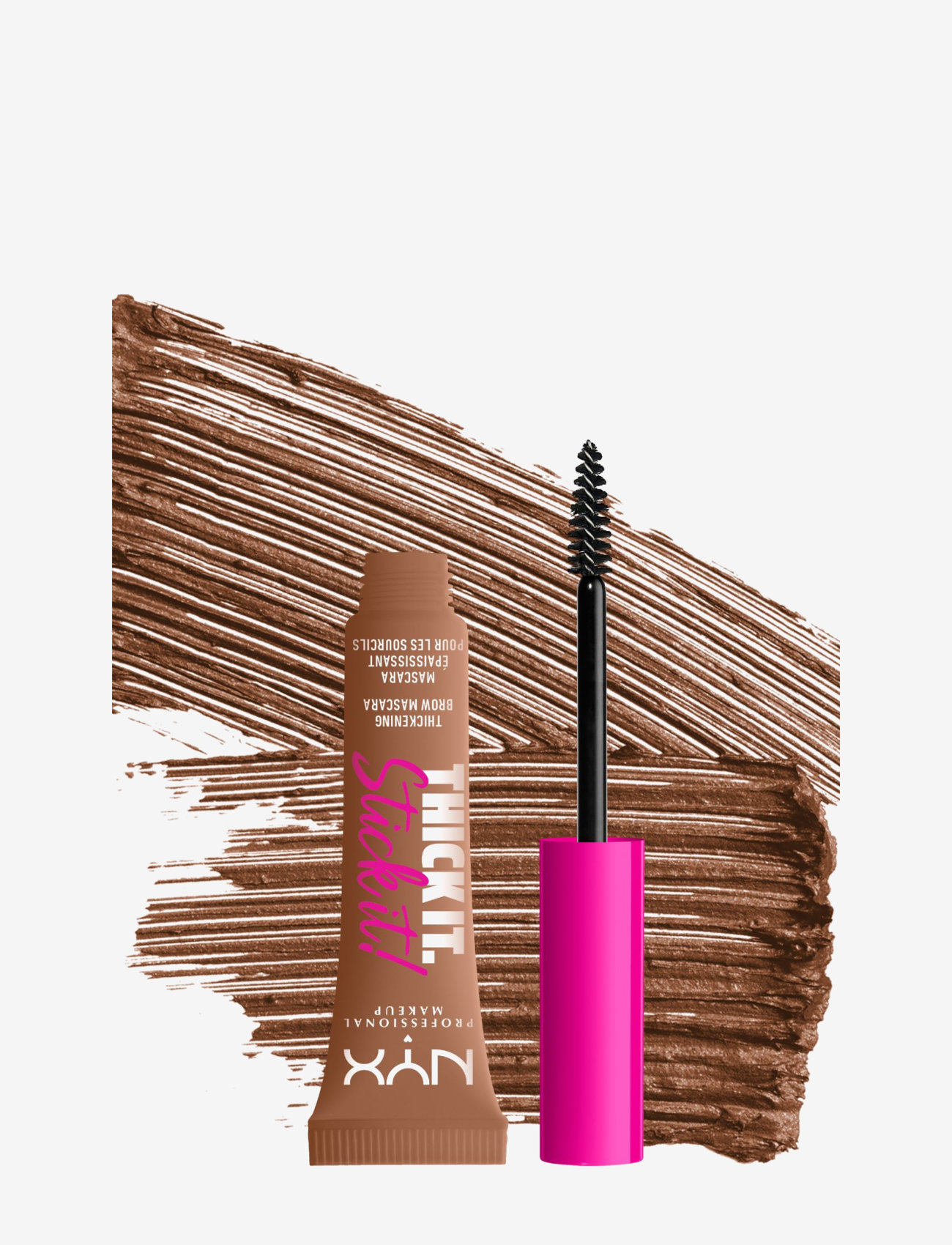 NYX Professional Makeup - NYX Professional Makeup Thick it. Stick it! Brow Mascara - bliv klar til date night - auburn - 2