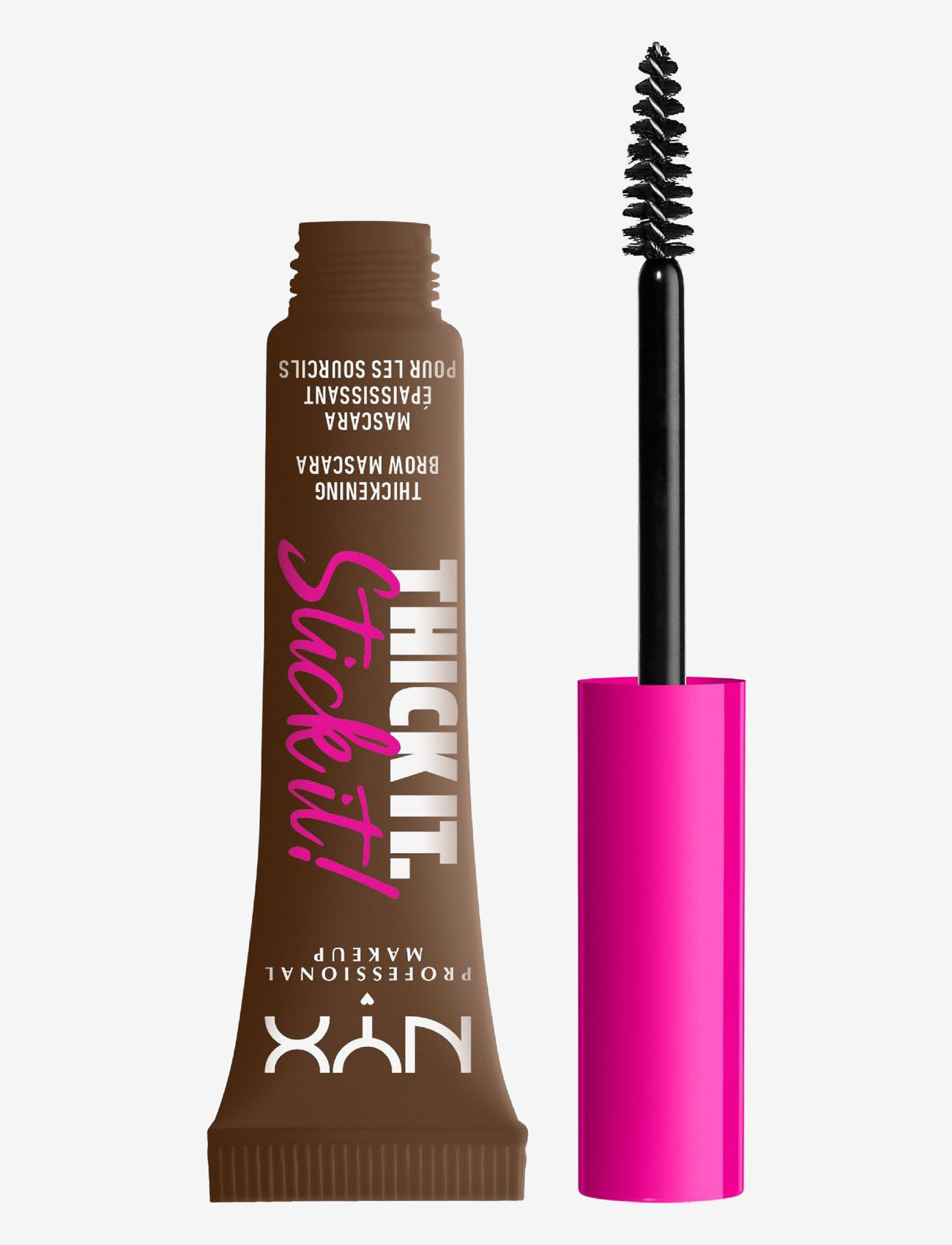 NYX Professional Makeup - NYX Professional Makeup Thick it. Stick it! Brow Mascara - konfirmationstøj - brunette - 0