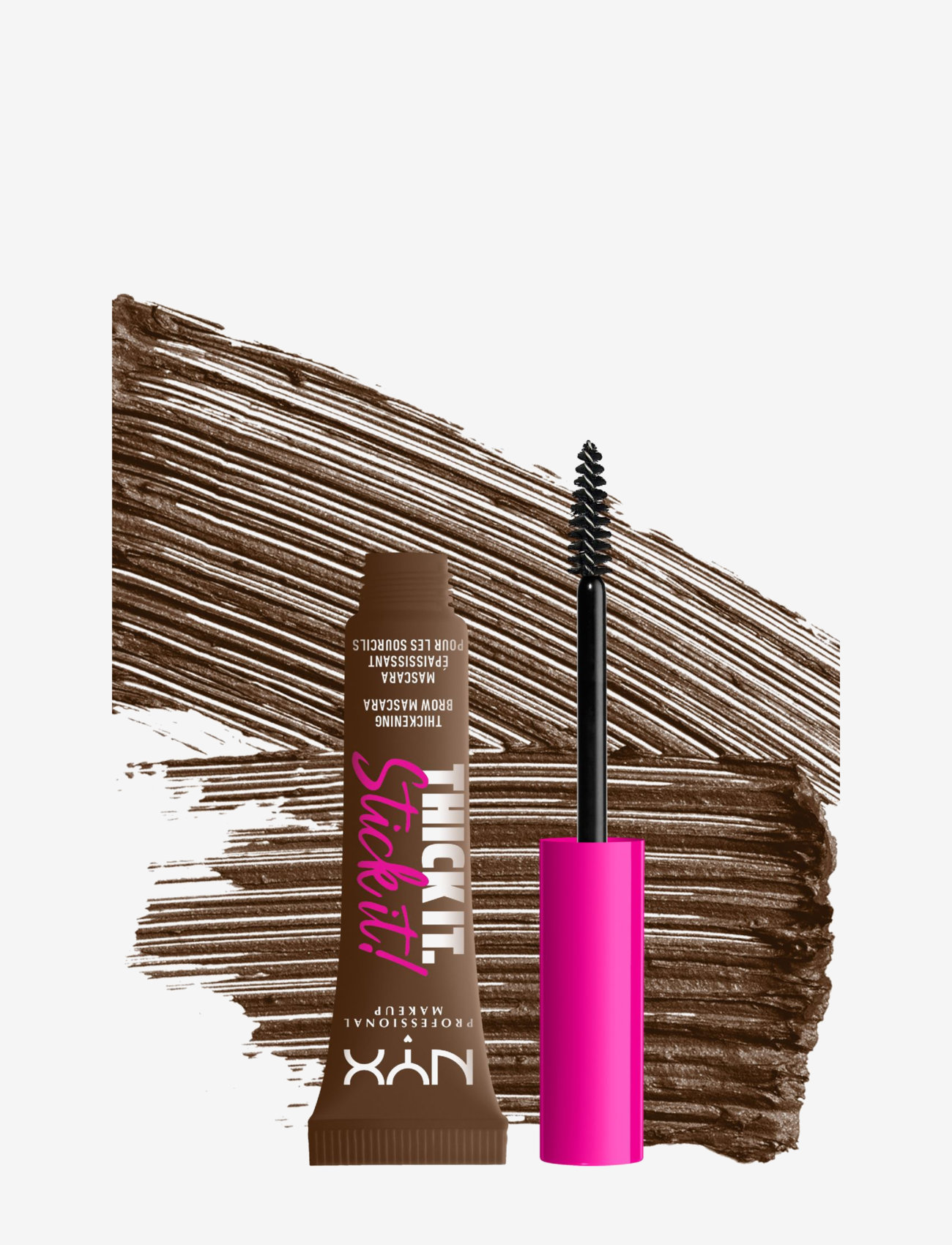 NYX Professional Makeup - NYX Professional Makeup Thick it. Stick it! Brow Mascara - konfirmationstøj - brunette - 2