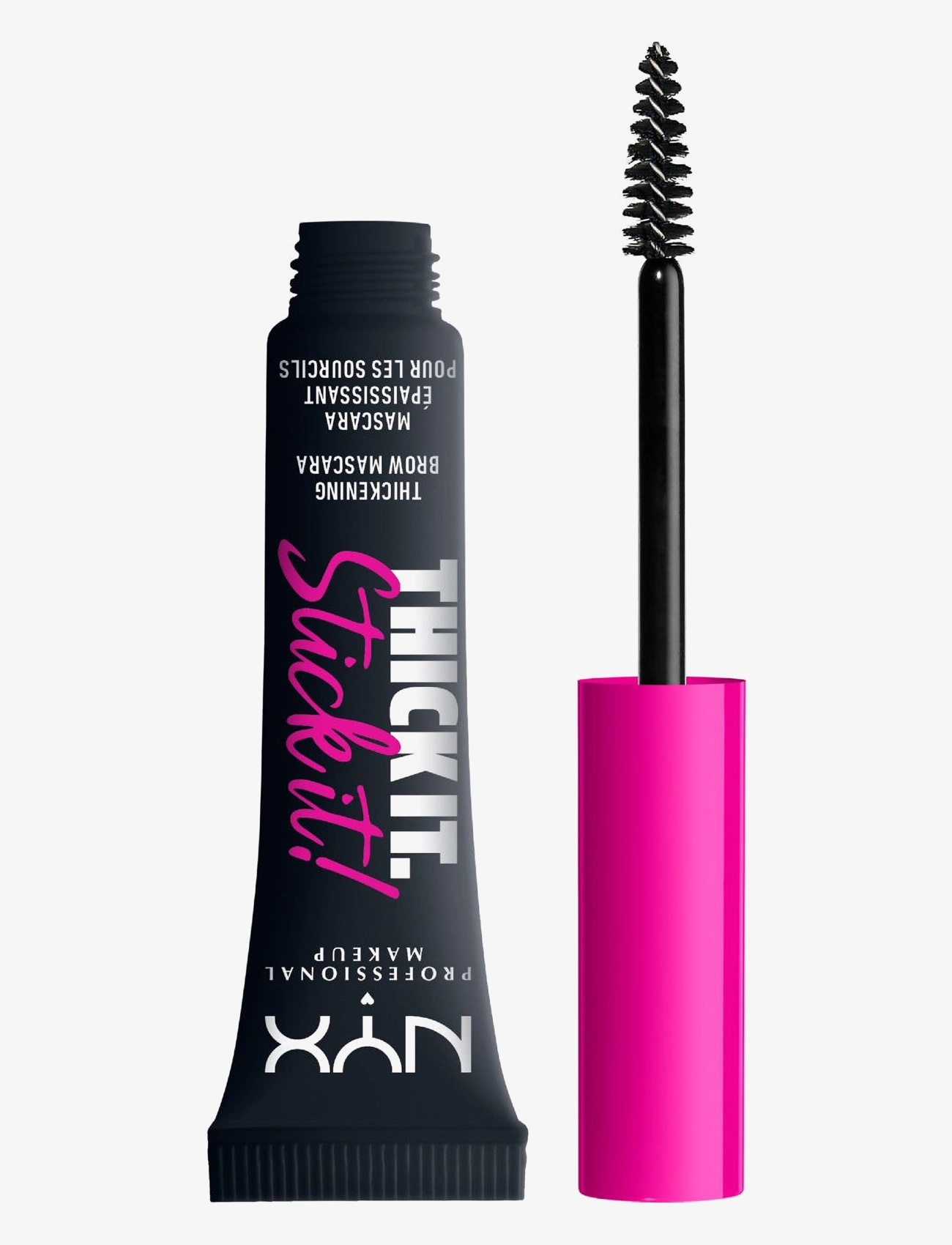NYX Professional Makeup Nyx Professional Makeup Thick It. Stick It! Brow Mascara, 7 ml, Black, Øjne > Øjenbryn, Dame