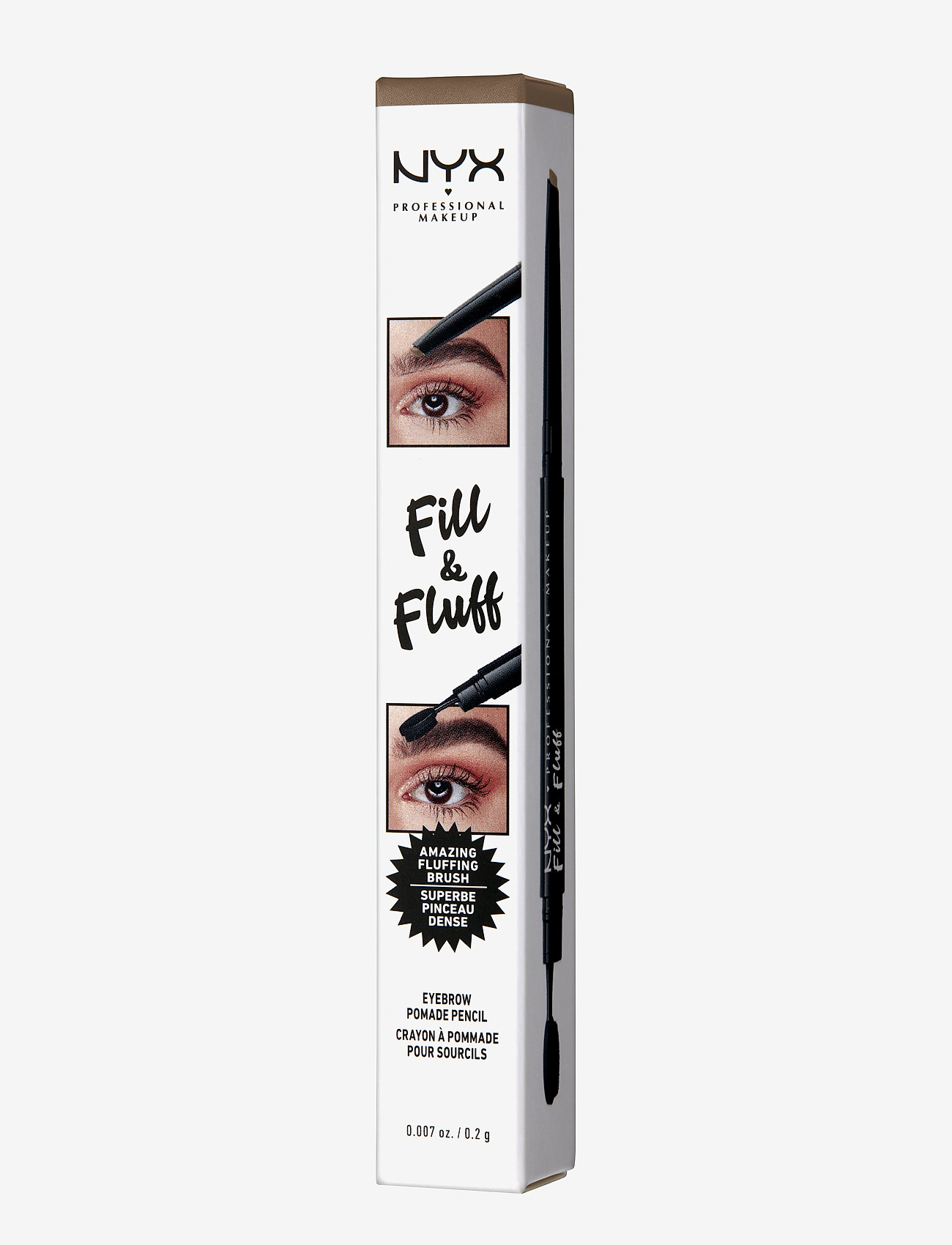 NYX Professional Makeup - Fill & Fluff Eyebrow Pomade Pencil - augu og augabrúnir - taupe - 2