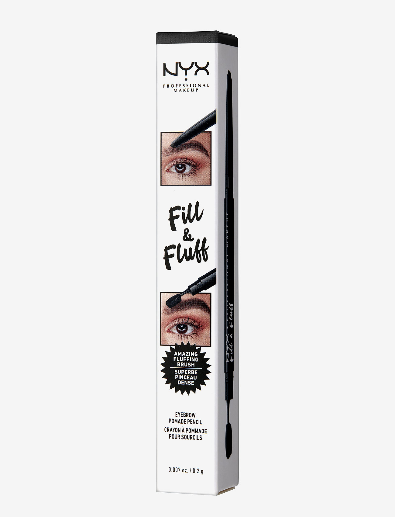 NYX Professional Makeup - Fill & Fluff Eyebrow Pomade Pencil - Ögon & bryn  - black - 2