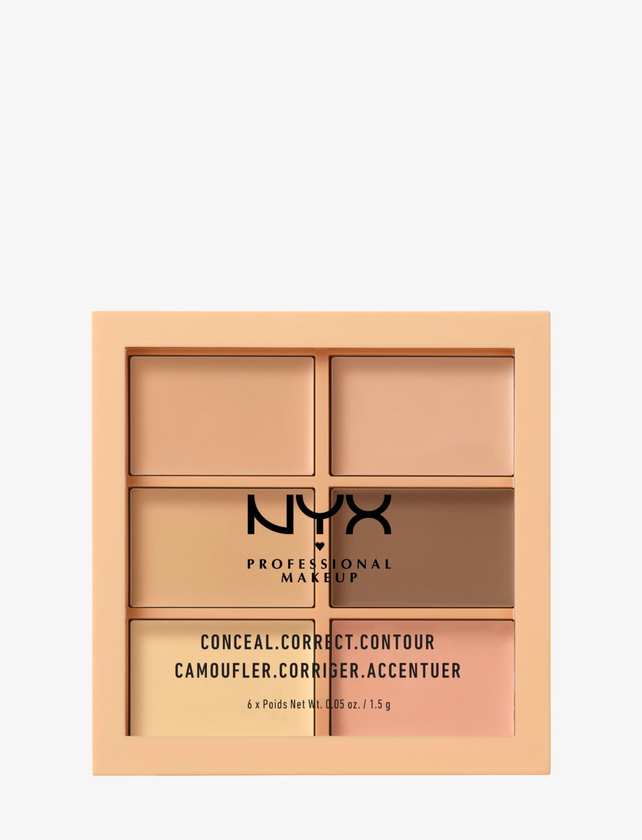 NYX Professional Makeup 3C PALETTE - CONCEAL, CORRECT, CONTOUR - NYX Professional Makeup - LIGHT / natural