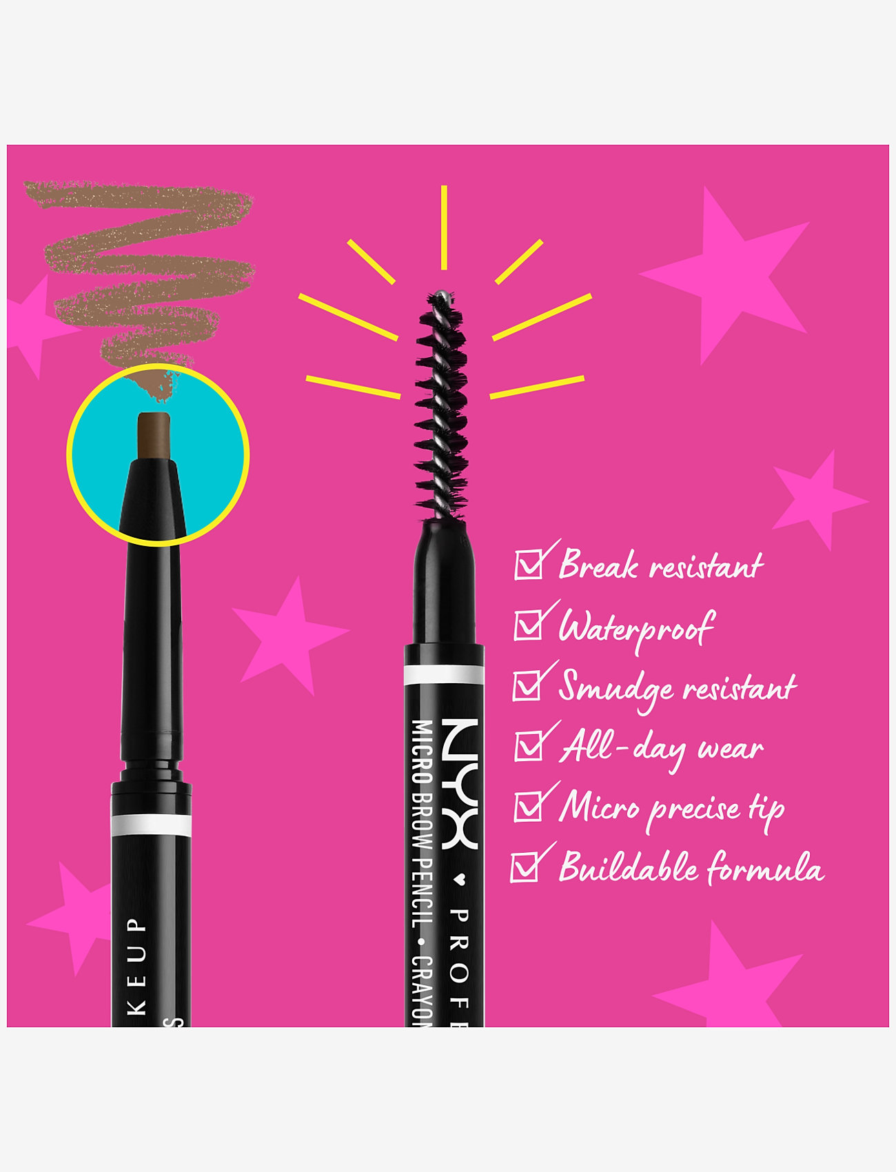 NYX Professional Makeup - NYX Professional Makeup Micro Brow 02 Blonde brow pen 0,1g - smink - blonde - 1