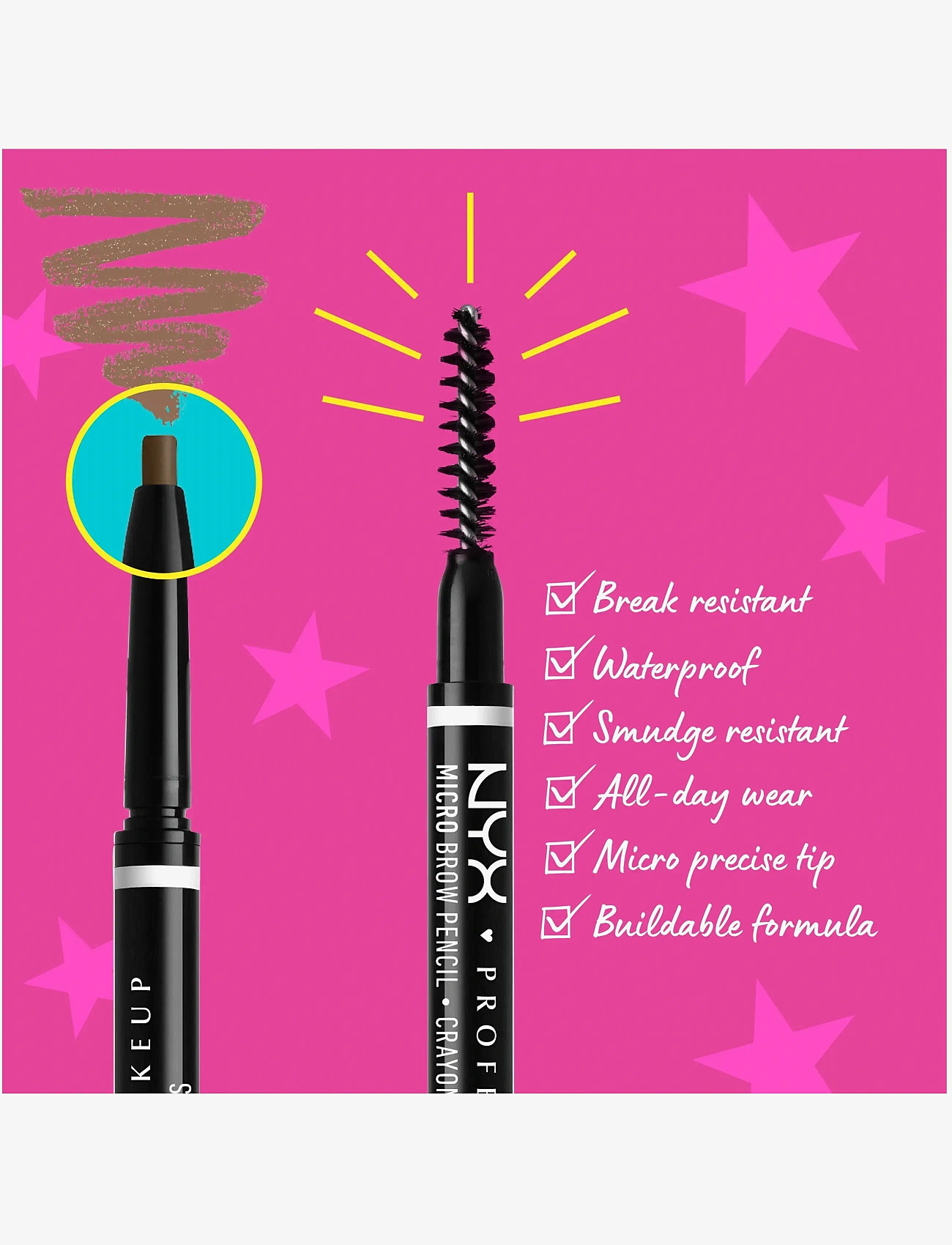 NYX Professional Makeup - NYX Professional Makeup Micro Brow 05 Ash Brown brow pen 0,1g - juhlamuotia outlet-hintaan - ash brown - 3