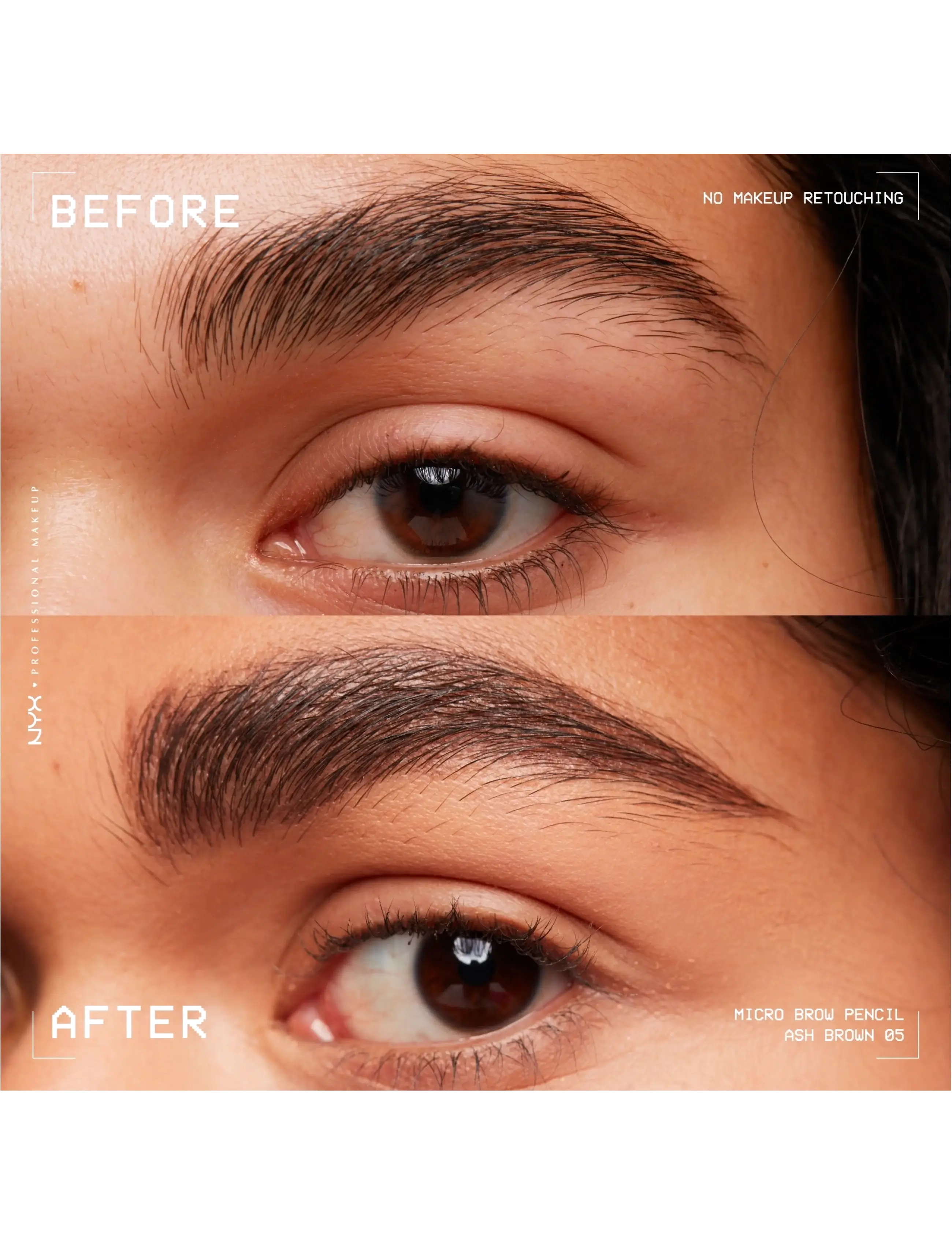 NYX Professional Makeup - NYX Professional Makeup Micro Brow 05 Ash Brown brow pen 0,1g - festtøj til outletpriser - ash brown - 4