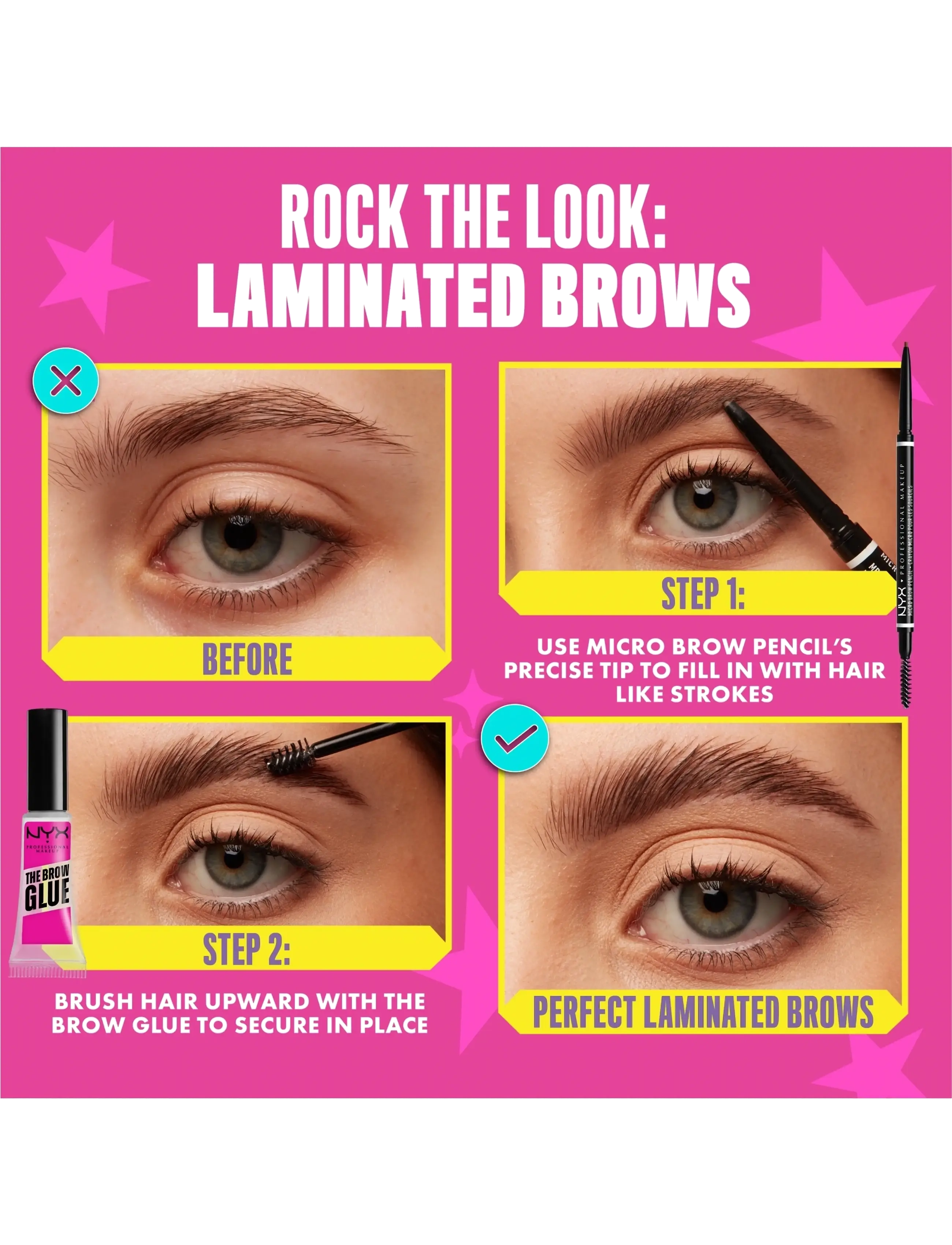 NYX Professional Makeup - NYX Professional Makeup Micro Brow 08 Black brow pen 0,1g - festtøj til outletpriser - black - 4