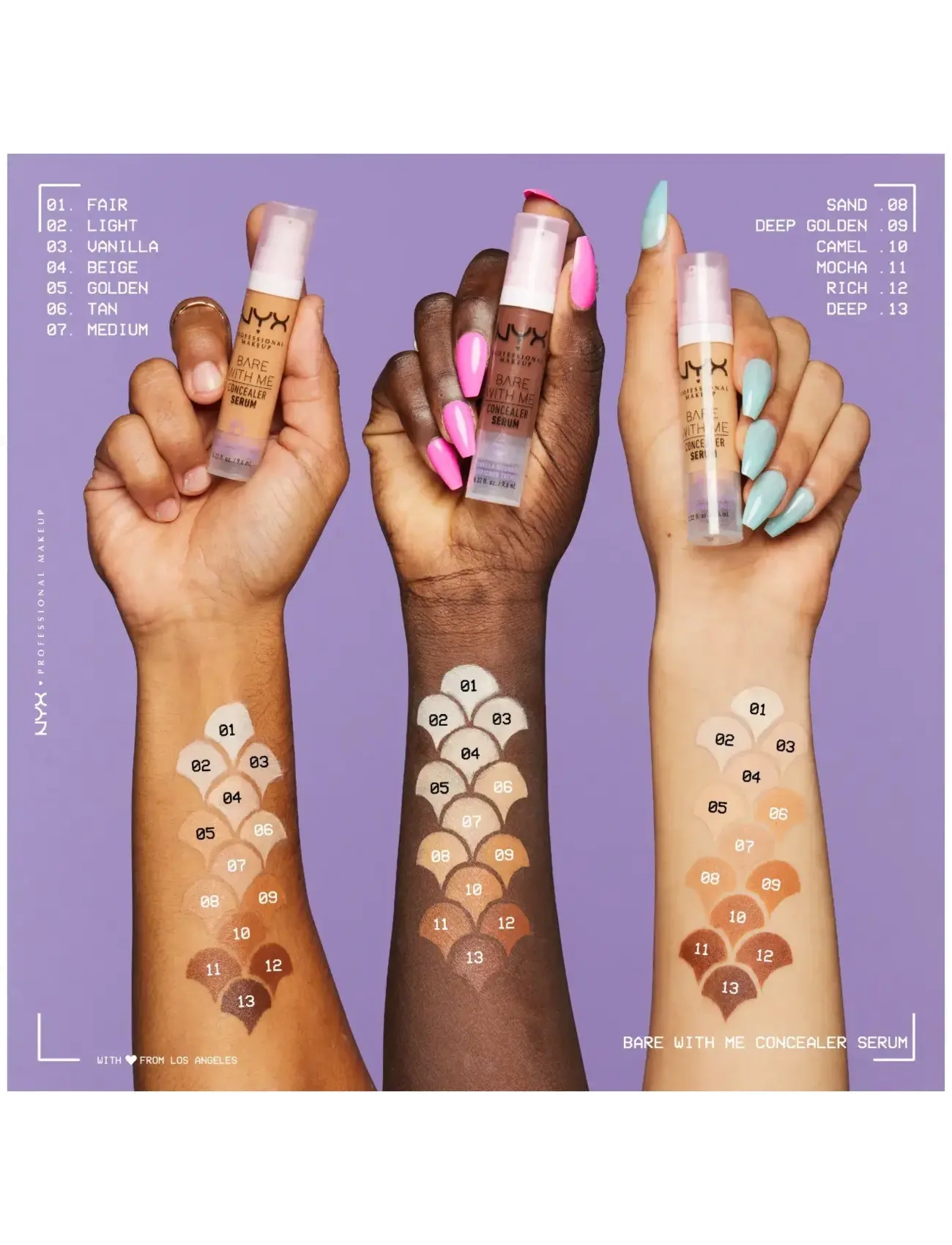 NYX Professional Makeup - NYX Professional Make Up Bare With Me Concealer Serum 13 Deep - smink - deep - 2