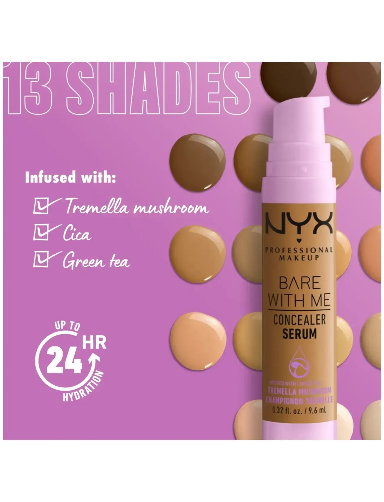 NYX Professional Makeup - NYX Professional Make Up Bare With Me Concealer Serum 13 Deep - smink - deep - 5