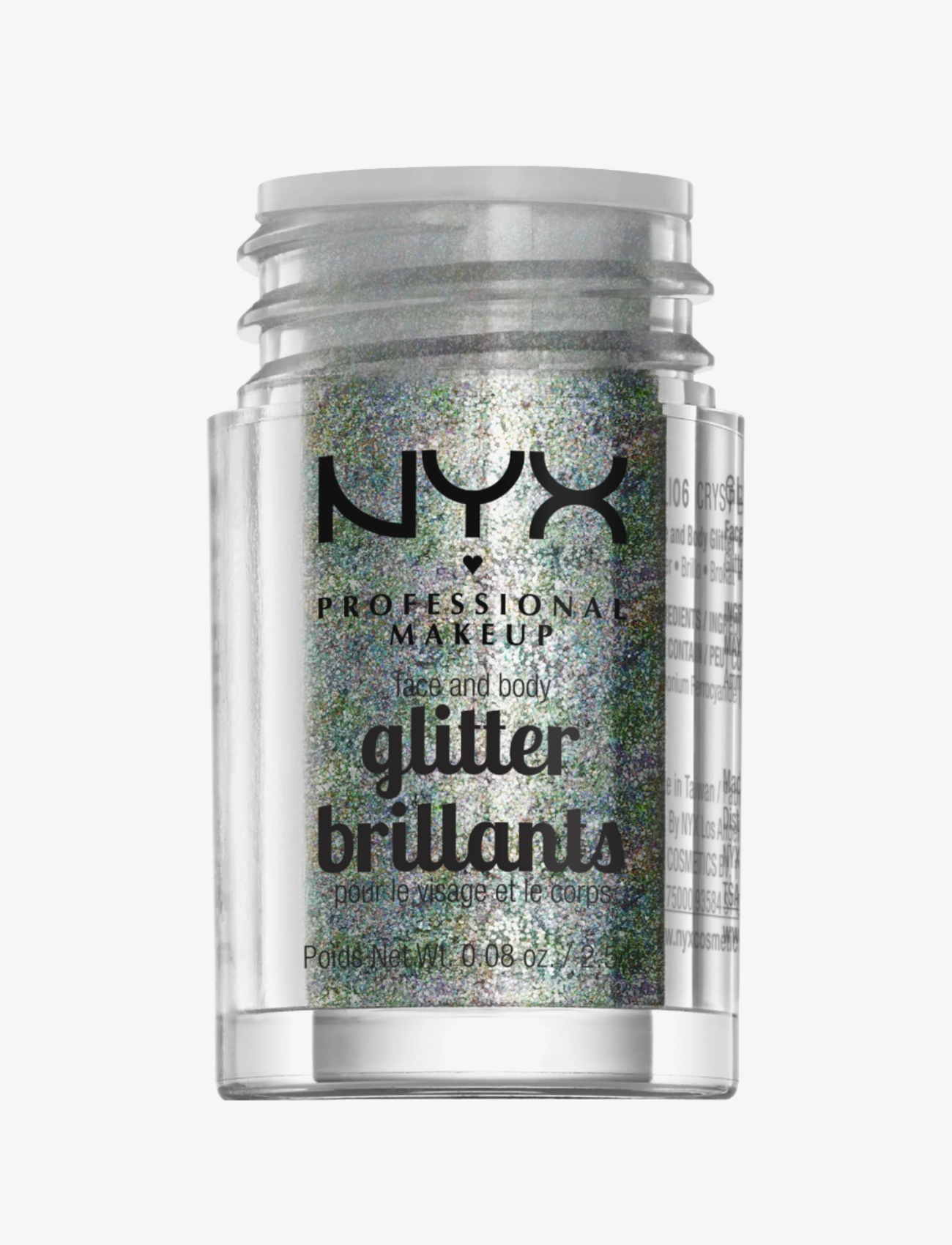 NYX Professional Makeup - FACE & BODY GLITTER - smink - crystal - 2