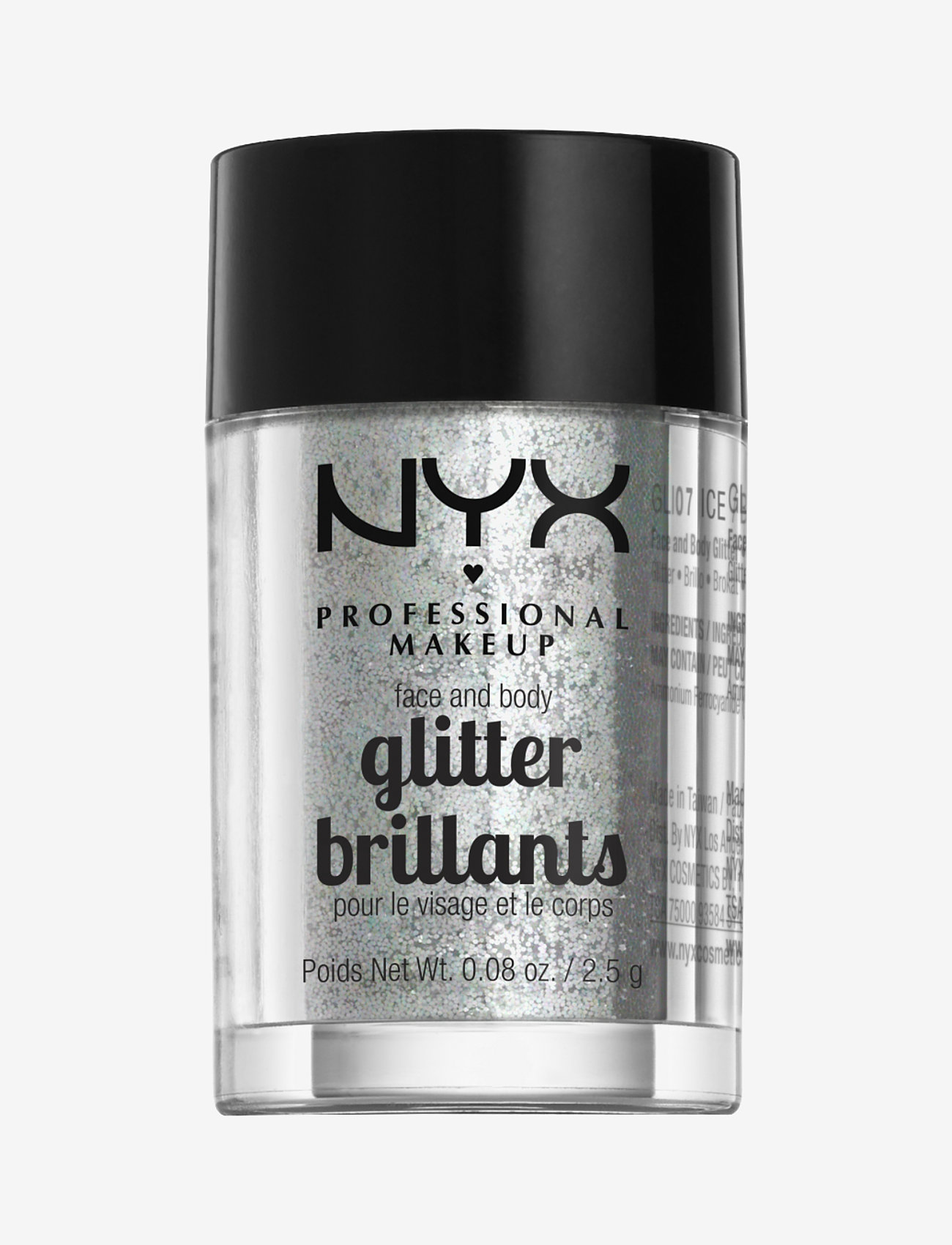 NYX Professional Makeup - FACE & BODY GLITTER - smink - ice - 0