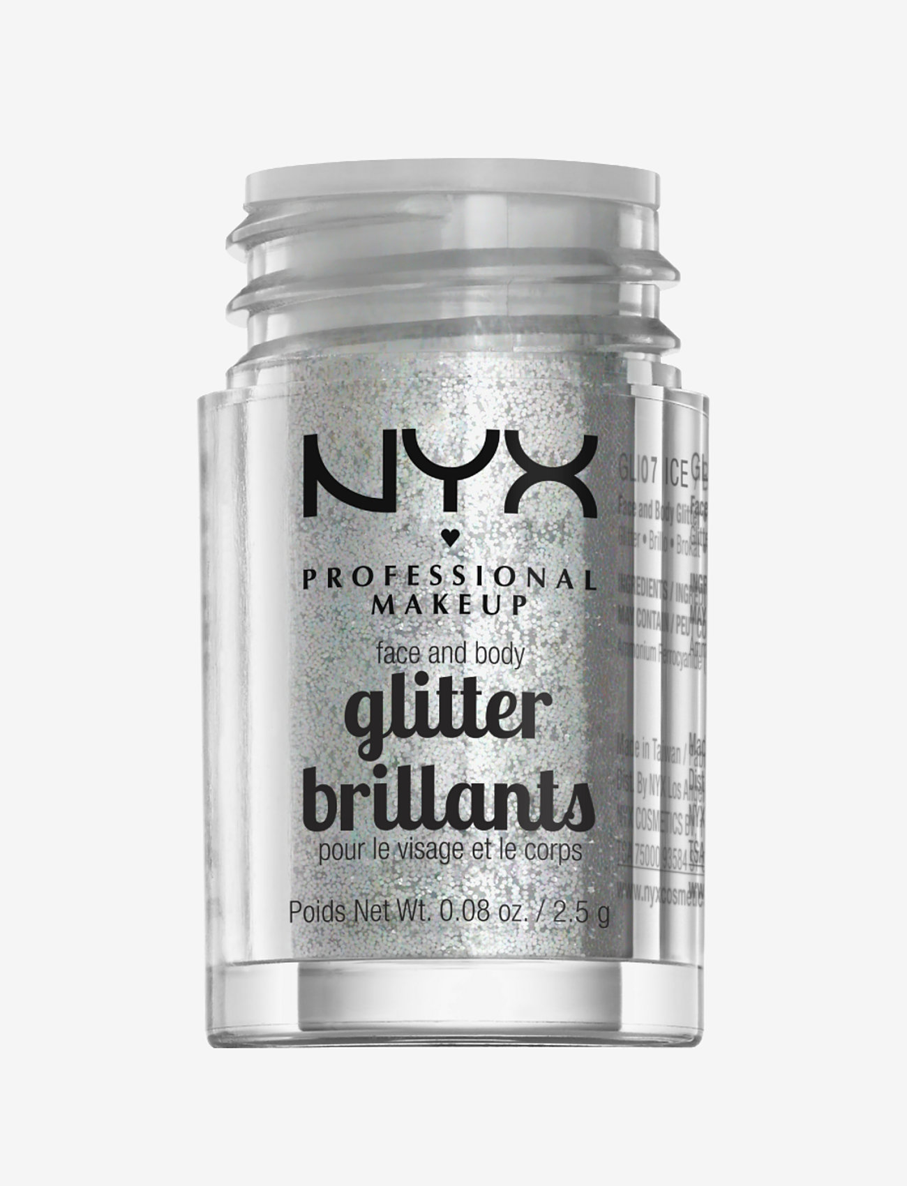 NYX Professional Makeup - FACE & BODY GLITTER - smink - ice - 2