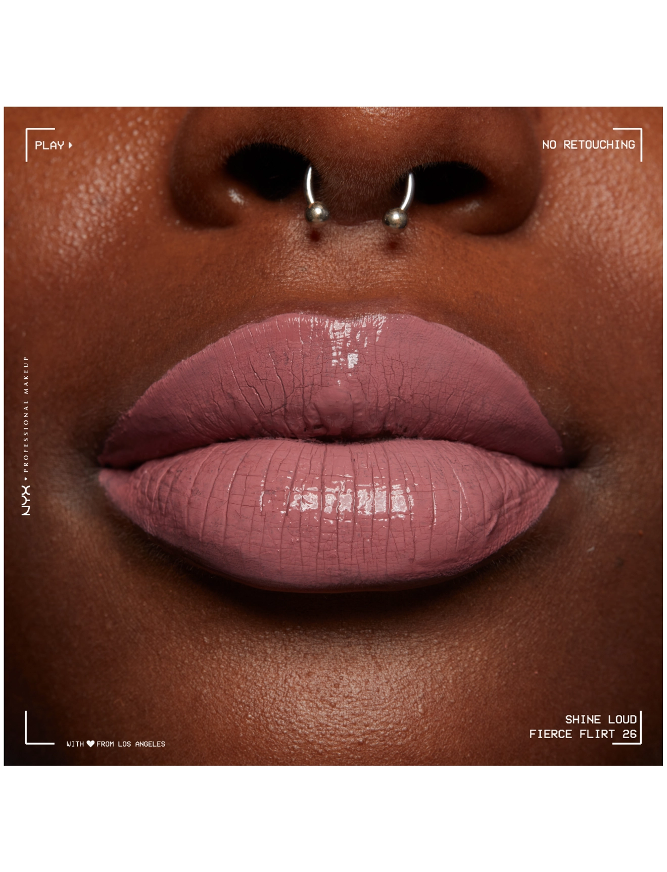 NYX Professional Makeup - Shine Loud High Pigment Lip Shine - förðunarvörur - fierce flirt - 5