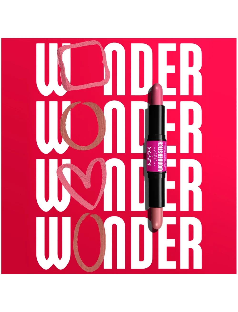 NYX Professional Makeup - Wonder Stick Dual-Ended Cream Blush Stick - makeup - light peach n baby pink - 0