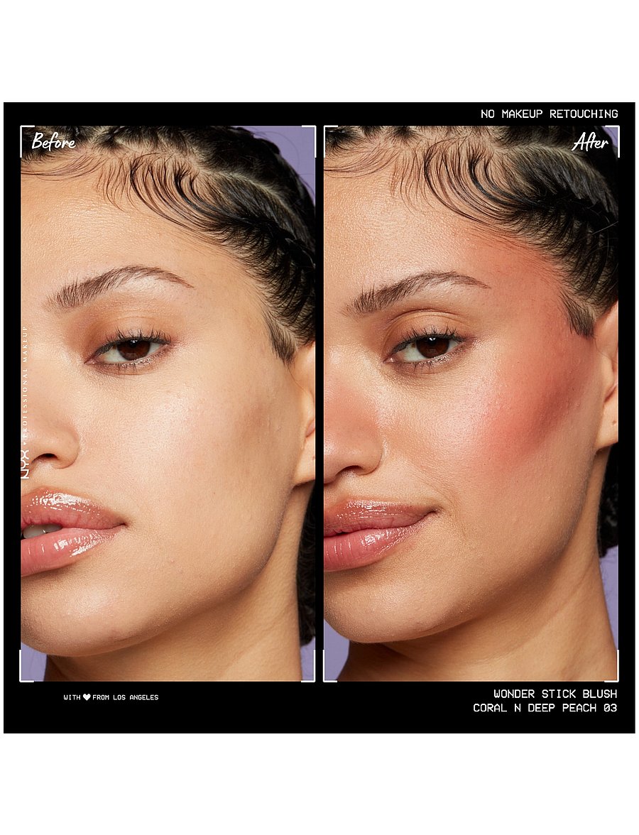 NYX Professional Makeup - Wonder Stick Dual-Ended Cream Blush Stick - makeup - coral n deep peach - 5