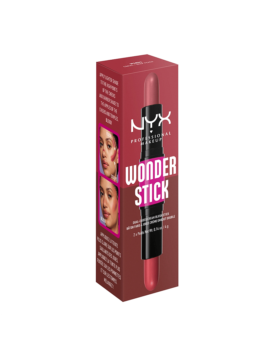 NYX Professional Makeup - Wonder Stick Dual-Ended Cream Blush Stick - makeup - coral n deep peach - 2