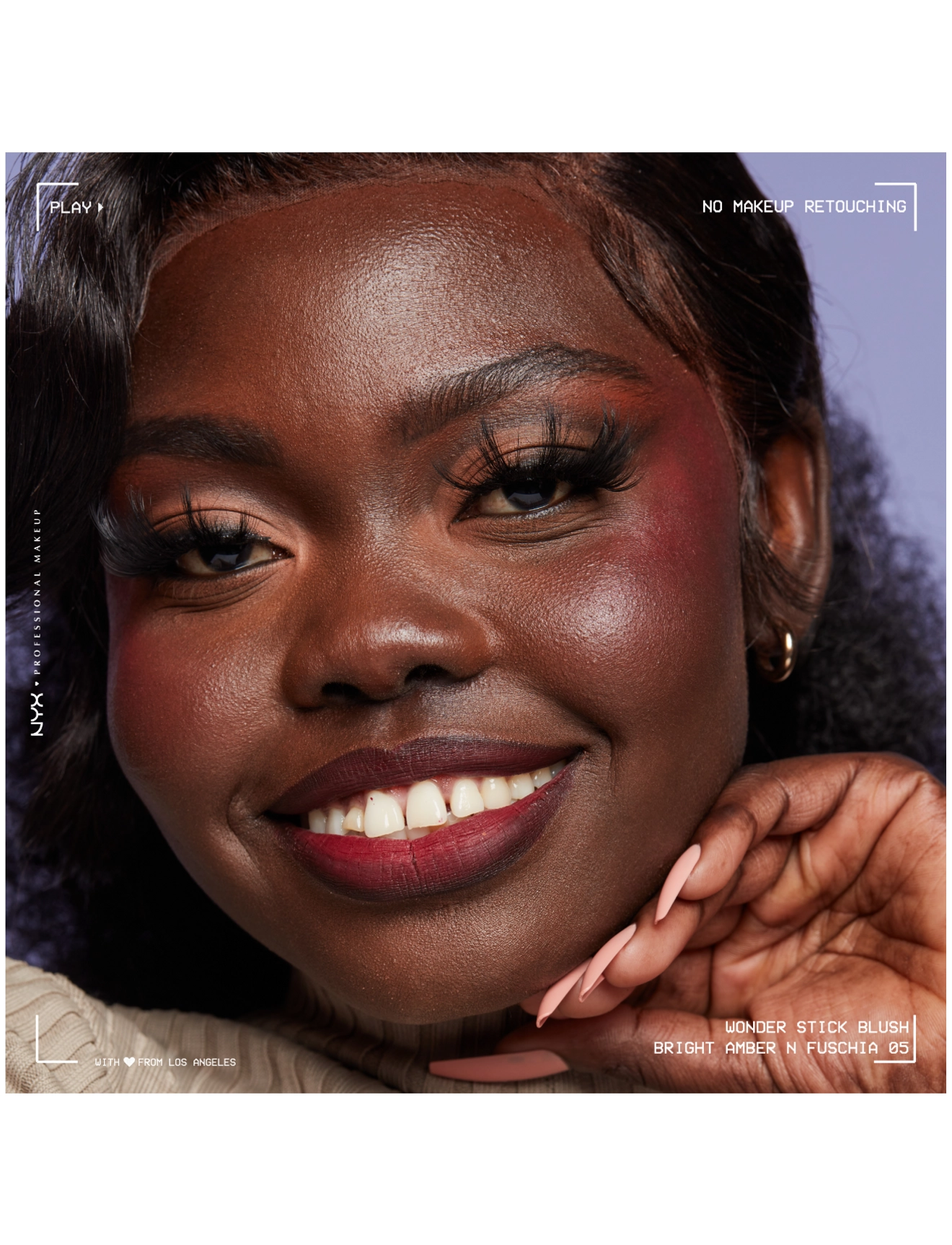 NYX Professional Makeup - Wonder Stick Dual-Ended Cream Blush Stick - förðunarvörur - bright amber n fuchsia - 3