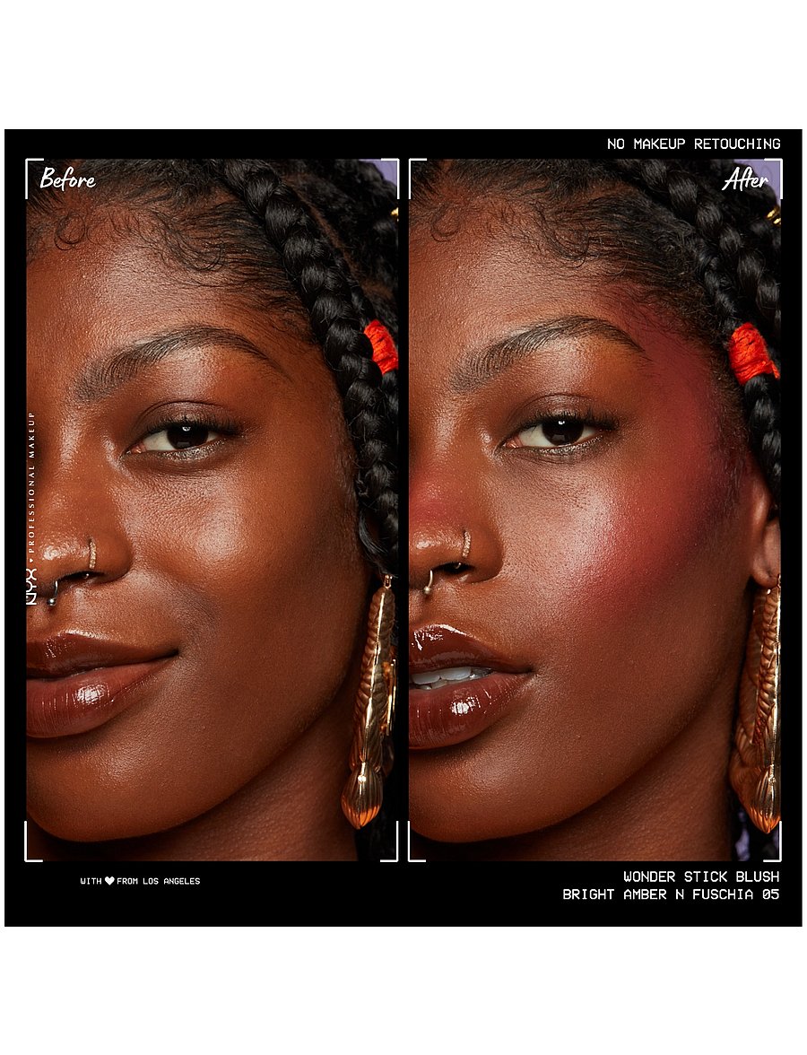 NYX Professional Makeup - Wonder Stick Dual-Ended Cream Blush Stick - makeup - bright amber n fuchsia - 4