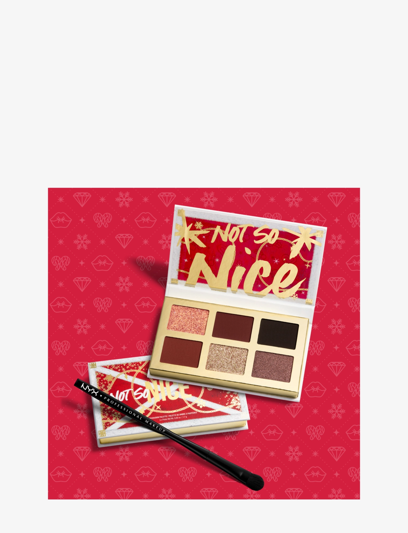 NYX Professional Makeup - Mrs. Claus Shadow Palette Not So Nice - not so nice - 4