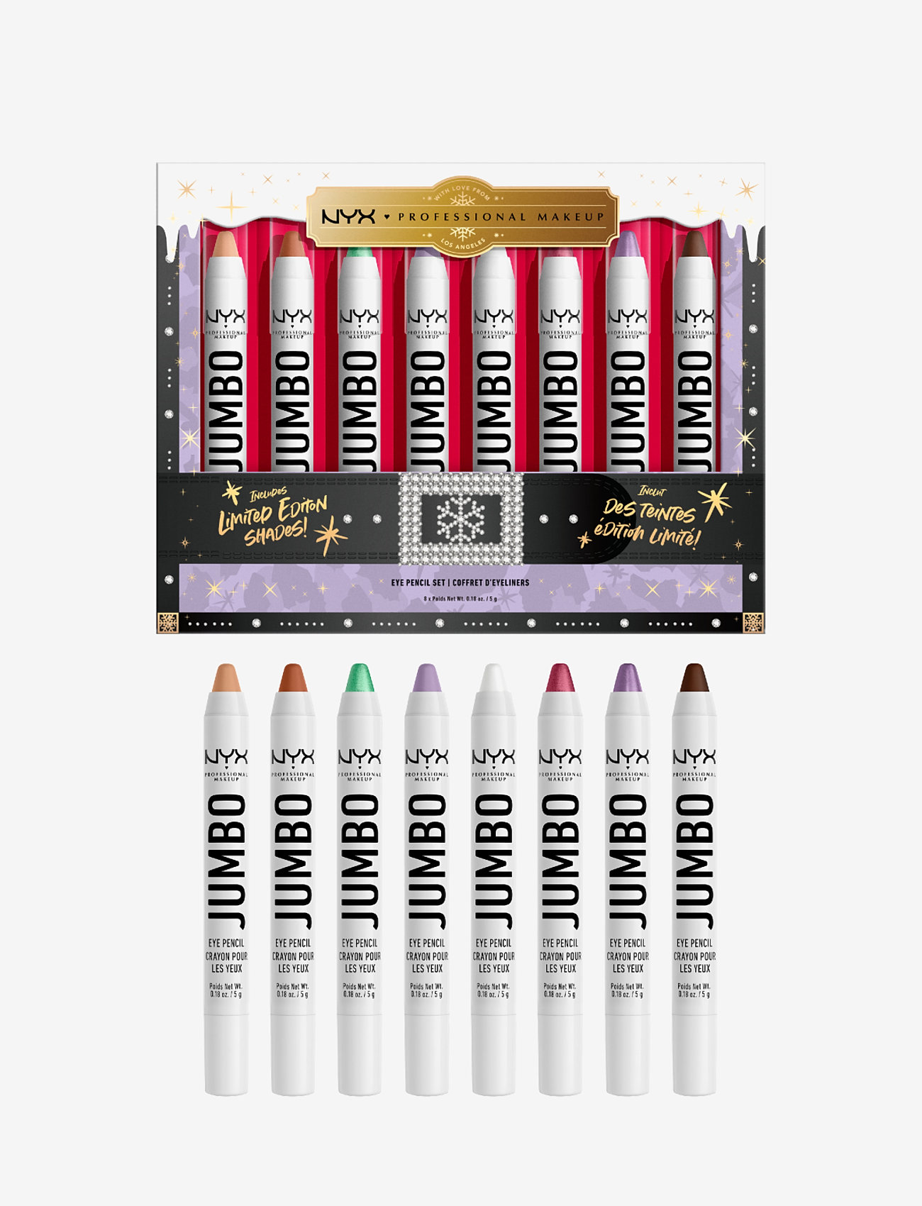 NYX Professional Makeup - Mrs. Claus Jumbo Eye Vault - clear - 1