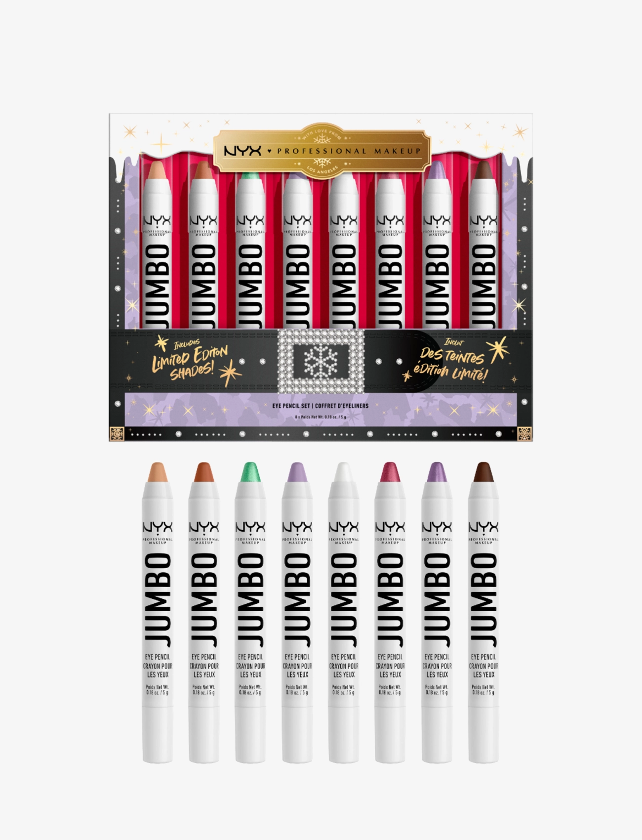 NYX Professional Makeup - Mrs. Claus Jumbo Eye Vault - clear - 1