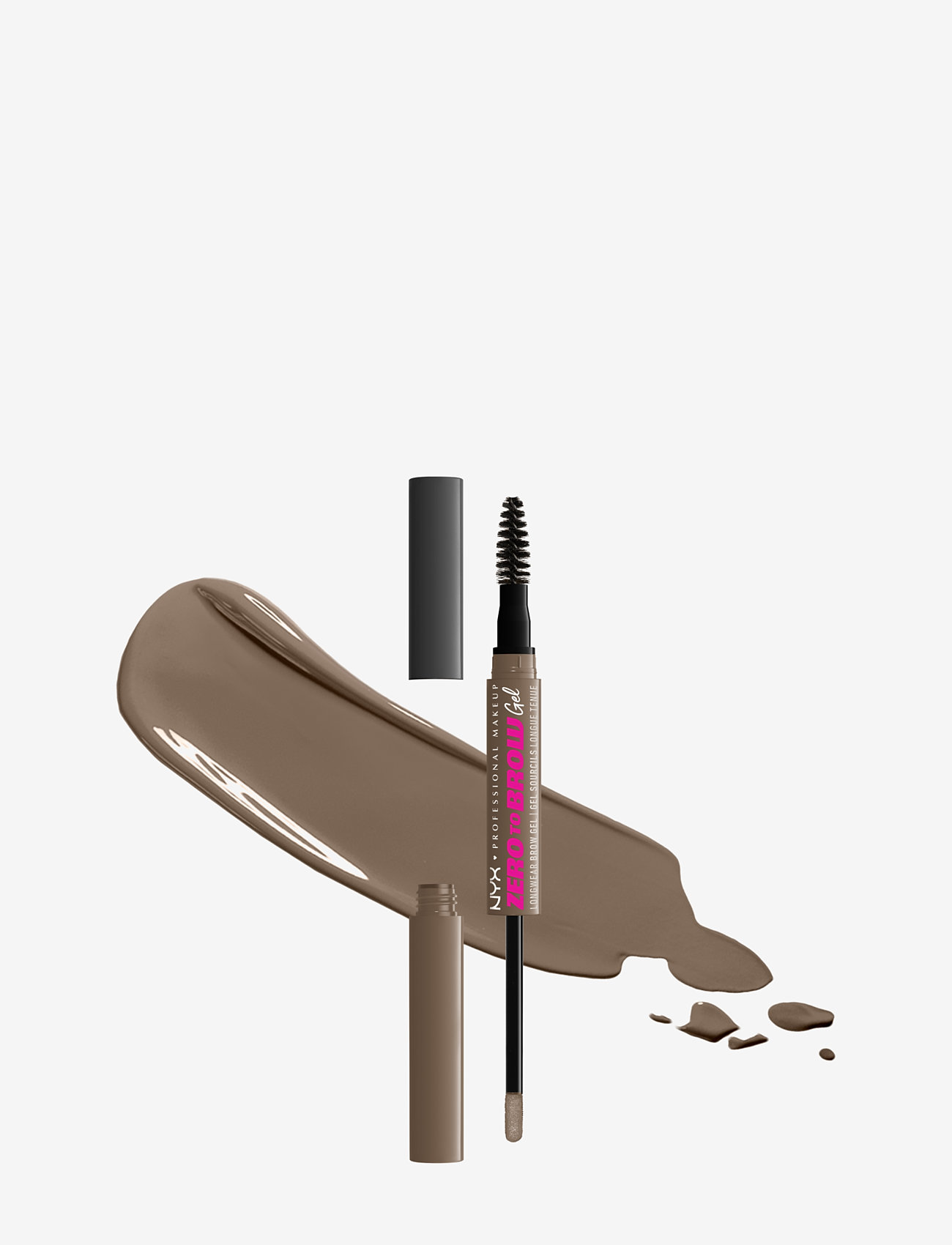 NYX Professional Makeup - ZERO TO BROW LONGWEAR BROW GEL - ASH BROWN - Øjne & bryn - ash brown ash brown - 5