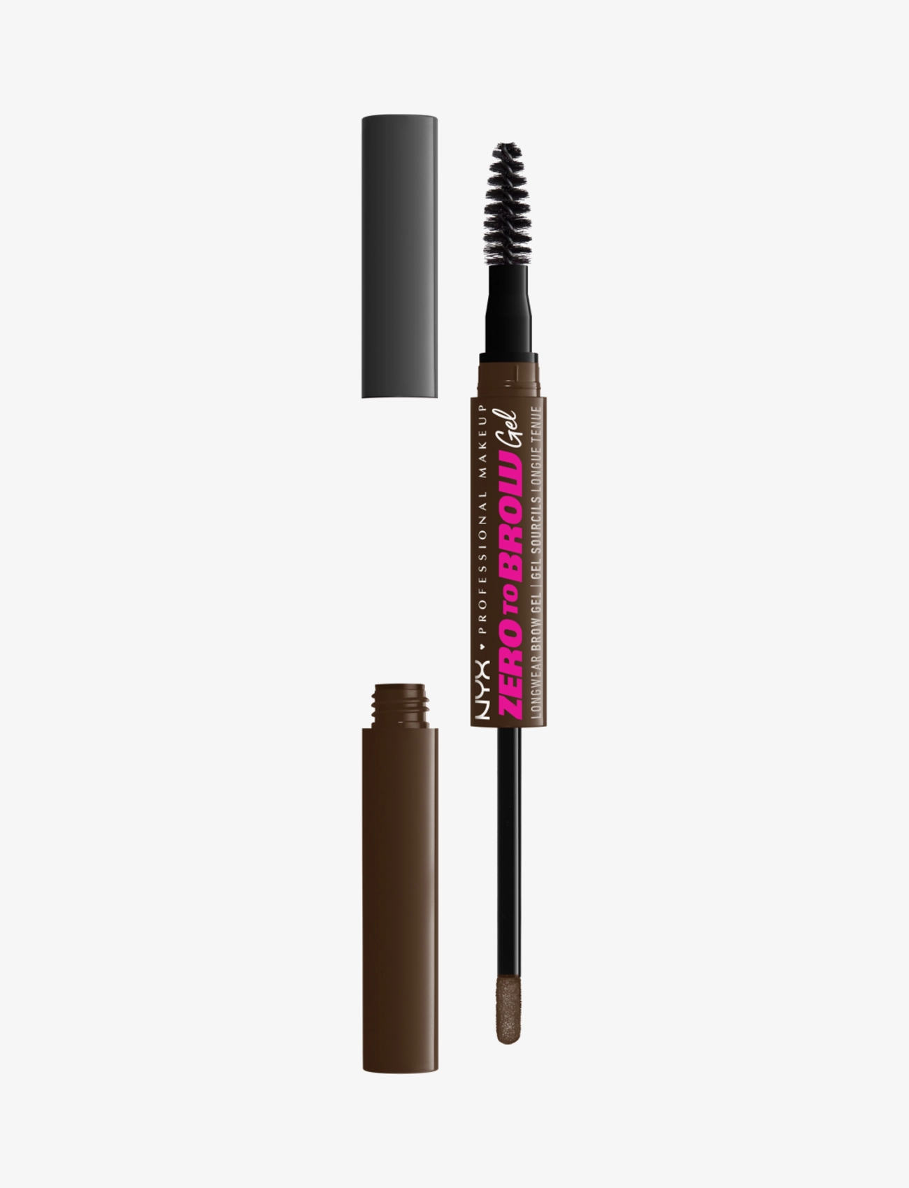 NYX Professional Makeup Zero To Brow Longwear Brow Gel - Espresso, 1 pcs, Brown, Øjenbryn > Øjenbrynsgel, Dame