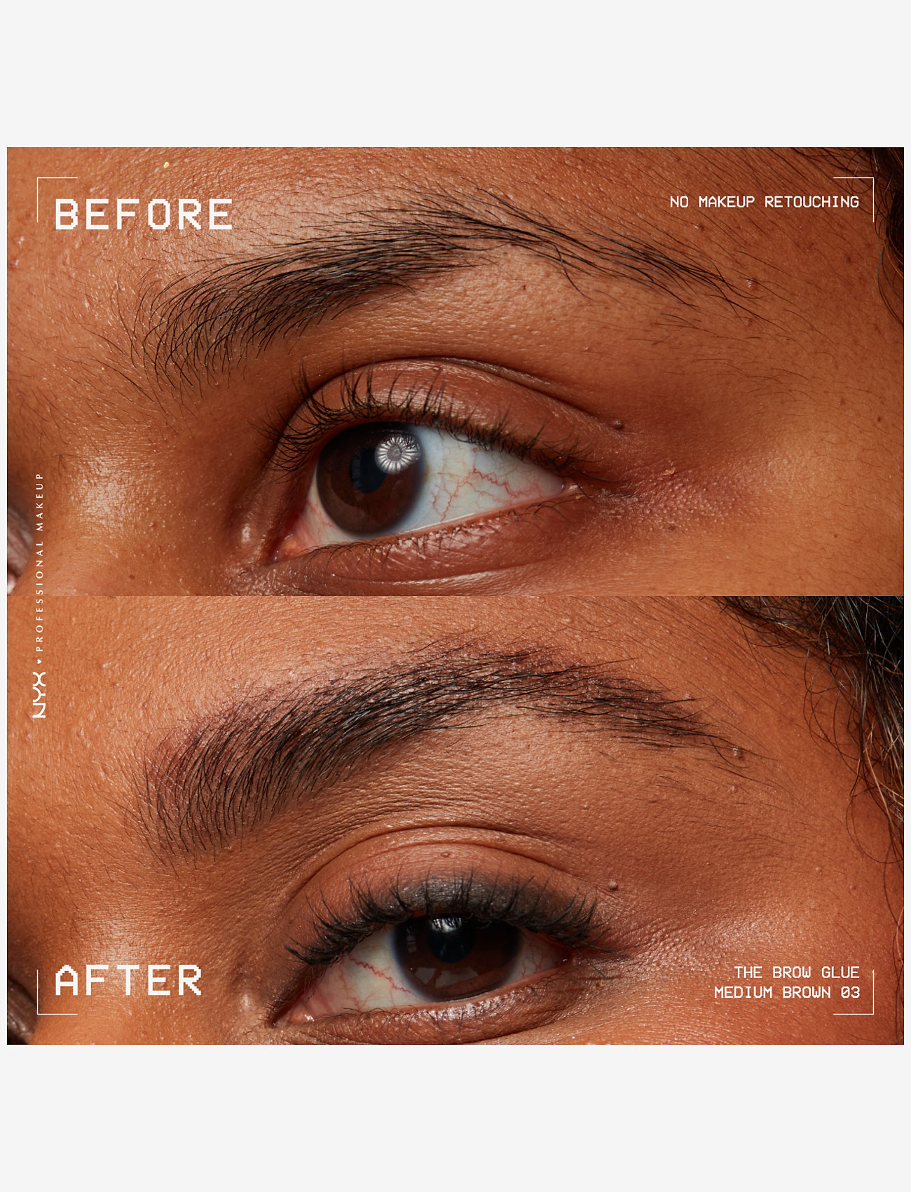 NYX Professional Makeup - NYX Professional Makeup, The Brow Glue Instant Brow Styler, 03 Medium Brown, 5 g - medium brown - 2