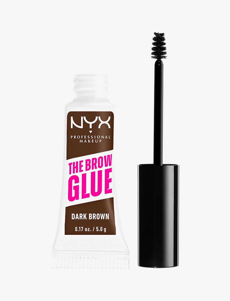NYX Professional Makeup - NYX Professional Makeup, The Brow Glue Instant Brow Styler, 04 Dark Brown, 5g - förðunarvörur - dark brown - 0