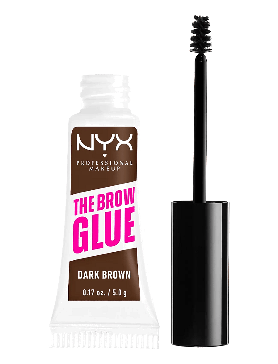 NYX Professional Makeup - NYX Professional Makeup, The Brow Glue Instant Brow Styler, 04 Dark Brown, 5g - silmad ja kulmud - dark brown - 0