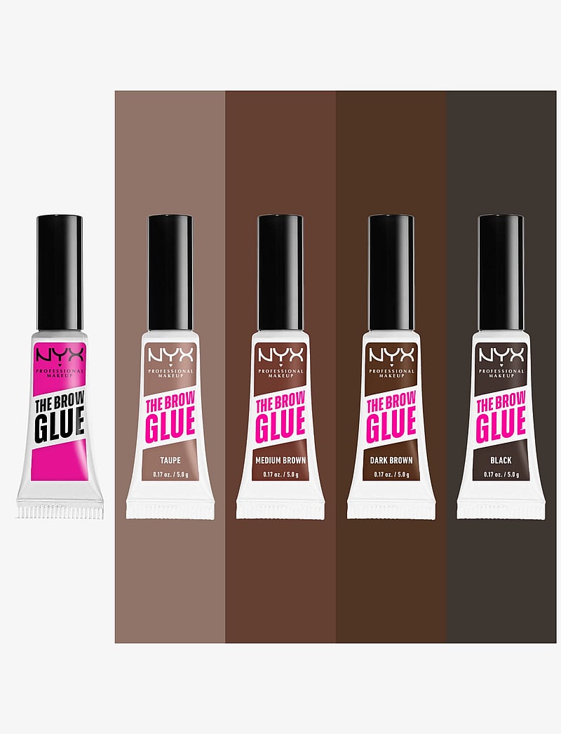 NYX Professional Makeup - NYX Professional Makeup, The Brow Glue Instant Brow Styler, 04 Dark Brown, 5g - förðunarvörur - dark brown - 4