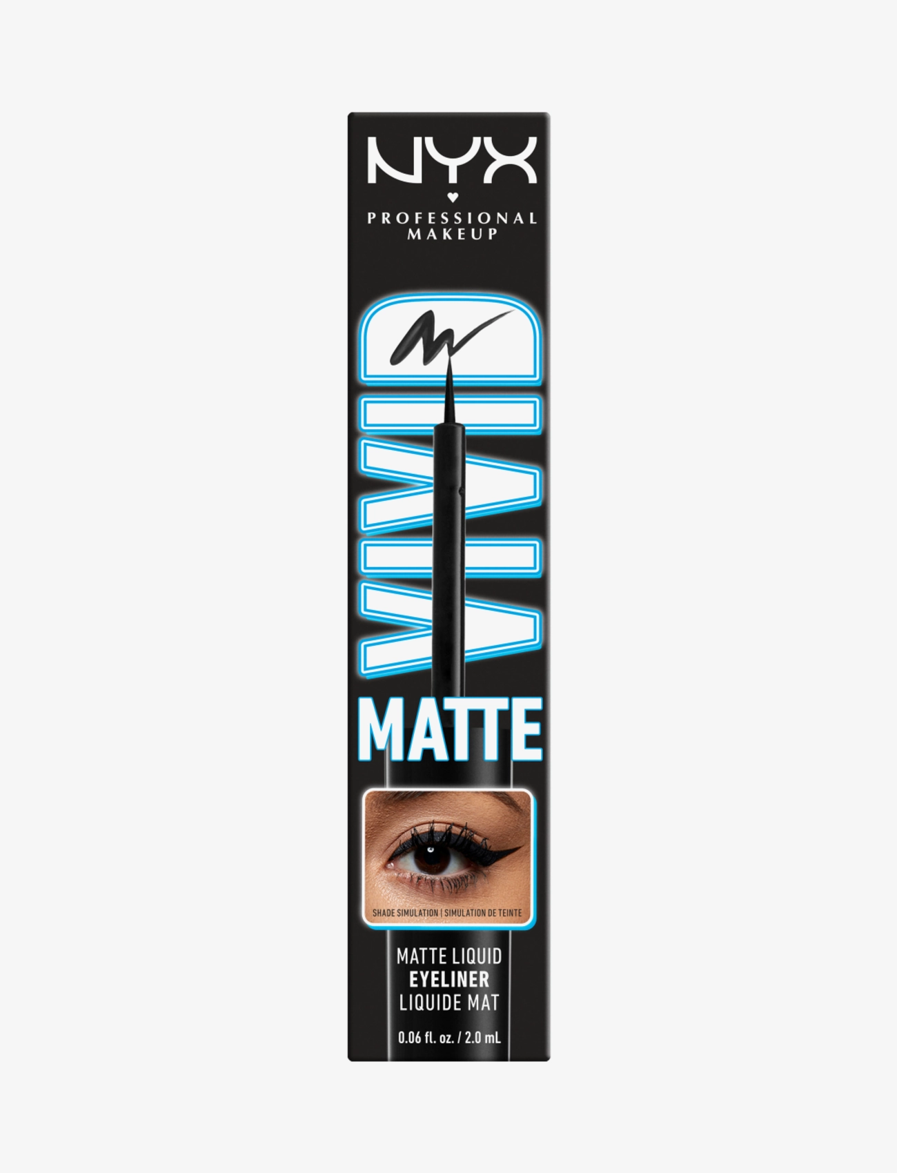 NYX Professional Makeup - Vivid Matte Liquid Liner - festkläder till outletpriser - black 01 - 5
