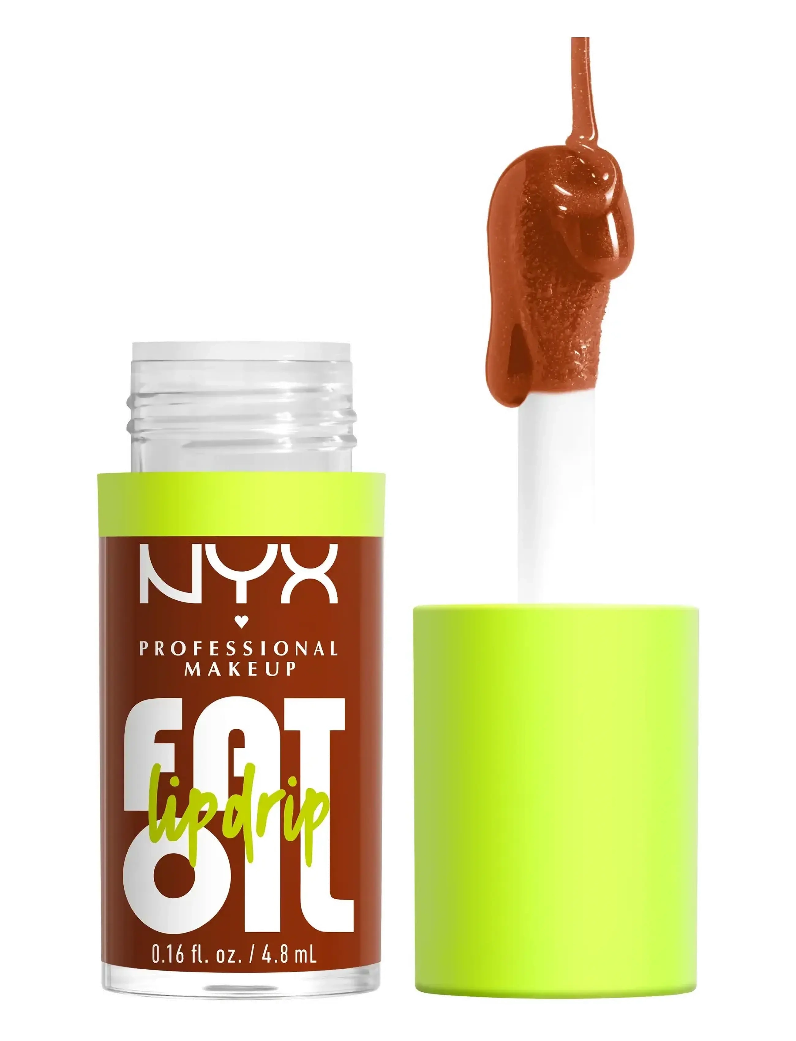 NYX Professional Makeup Fat Oil Lip Drip, 4.8 ml, Brown, Læber > Lipgloss, Dame