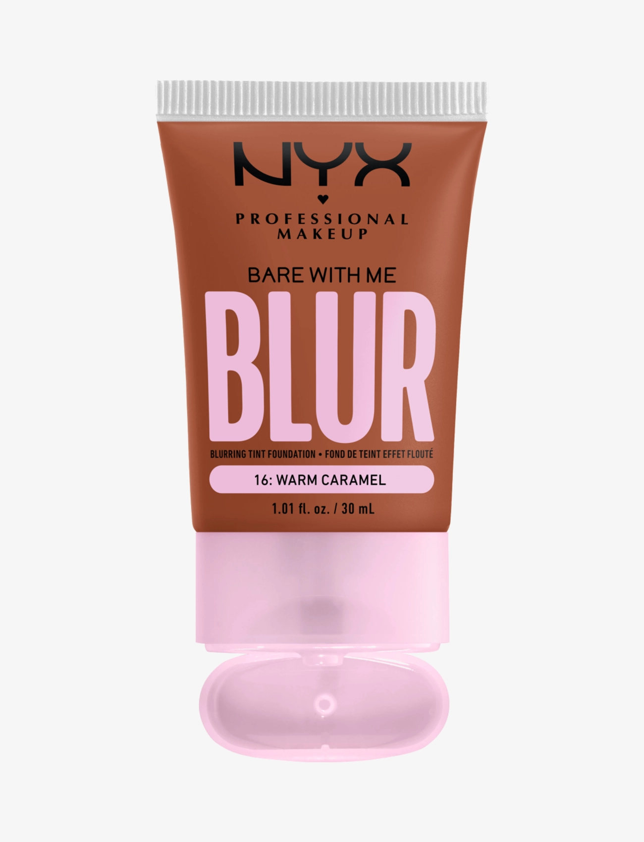 NYX Professional Makeup - NYX Professional Make Up Bare With Me Blur Tint Foundation 16 Warm Caramel - smink - warm caramel - medium deep with a neutral undertone
 16 - 3