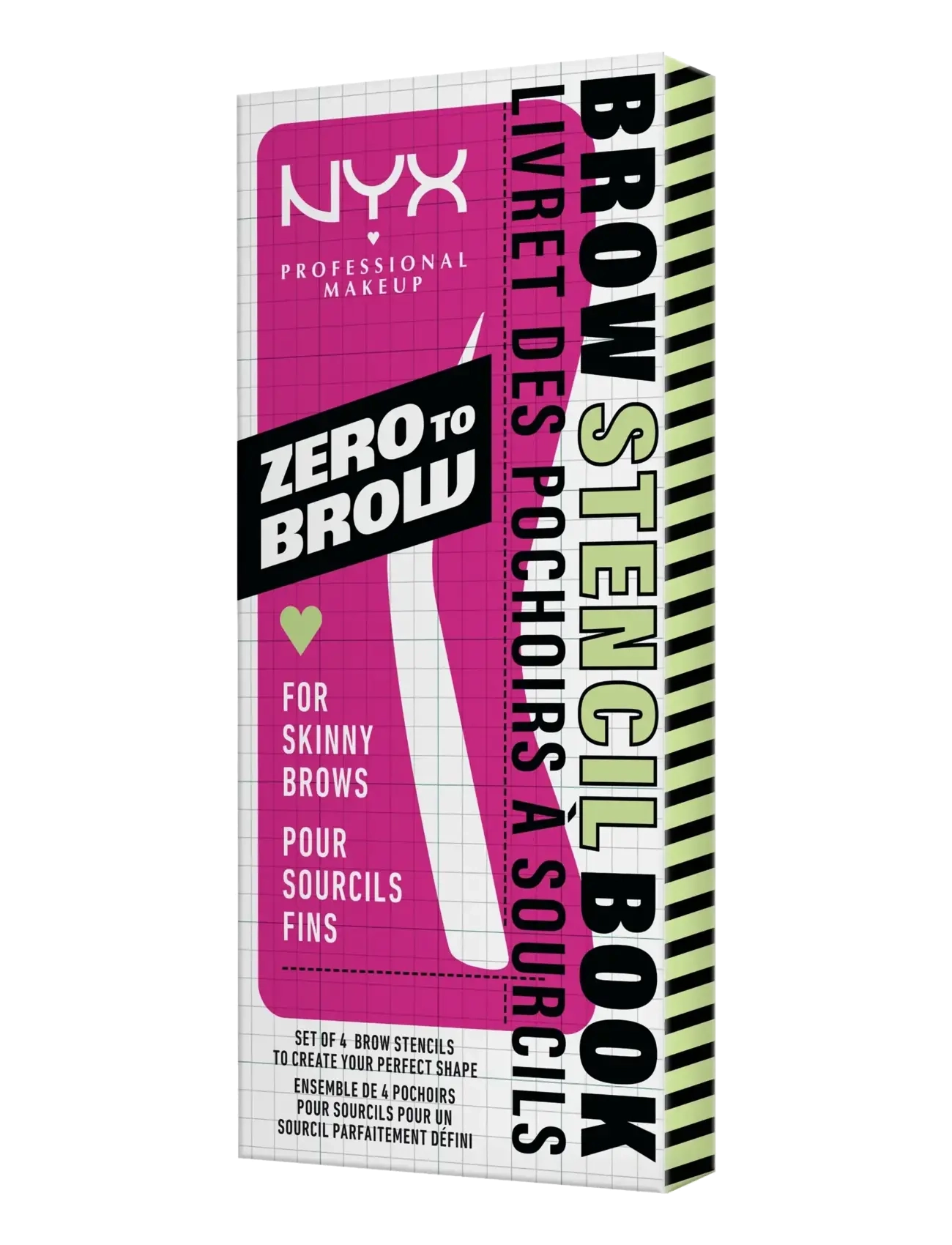 NYX Professional Makeup - NYX Professional Makeup Zero To Brow Stencil 01 For Skinny Brows 1 pc - for skinny brows - 1