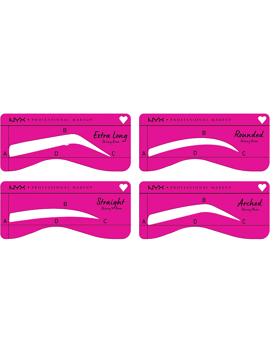 NYX Professional Makeup - NYX Professional Makeup Zero To Brow Stencil 01 For Skinny Brows 1 pc - for skinny brows - 2
