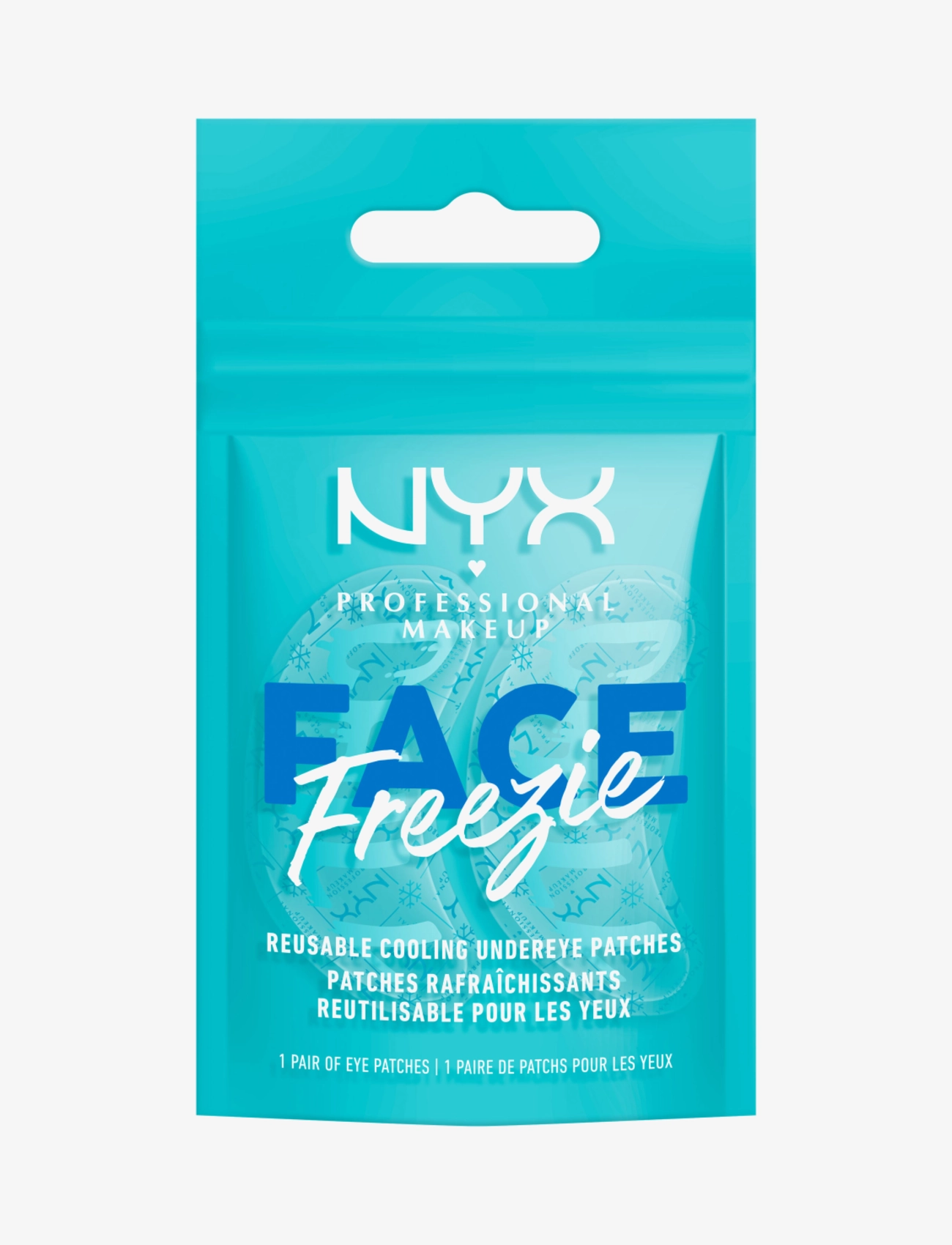 NYX Professional Makeup Face Freezie Reusable Cooling Undereye Patches, 1 pcs, Nude, Ansigt > Øjenplastre, Dame