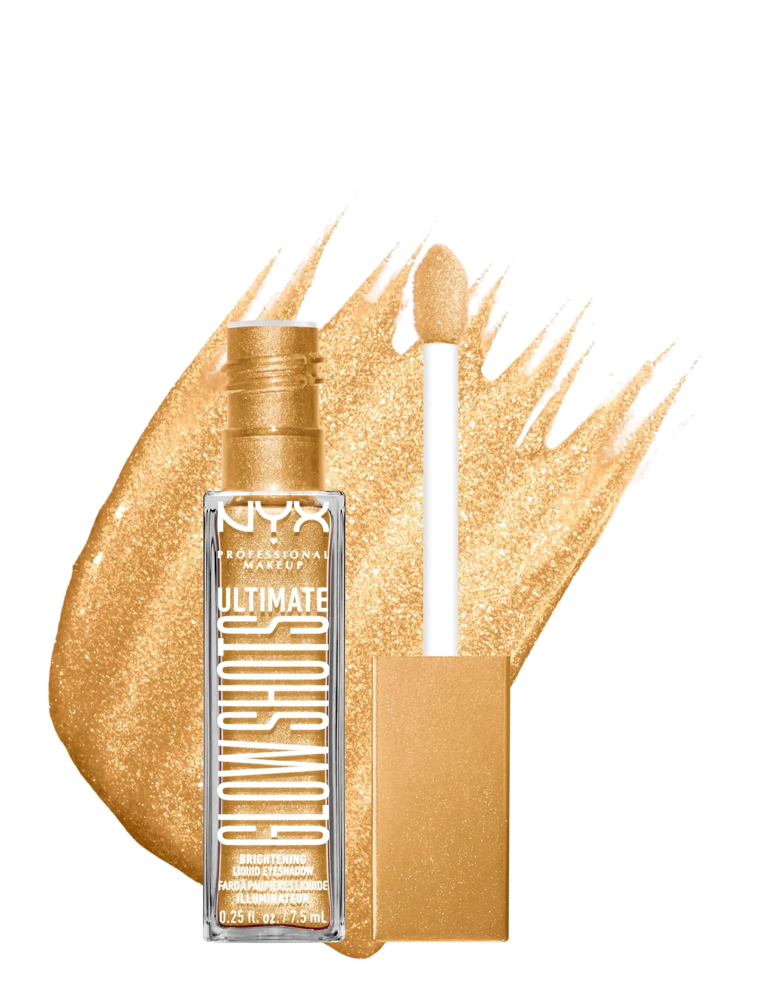 NYX Professional Makeup - NYX Professional Makeup Ultimate Glow Shots Liquid Eyeshadow 14 Glitzy Guava 7,5 ml - glitzy guava - 1