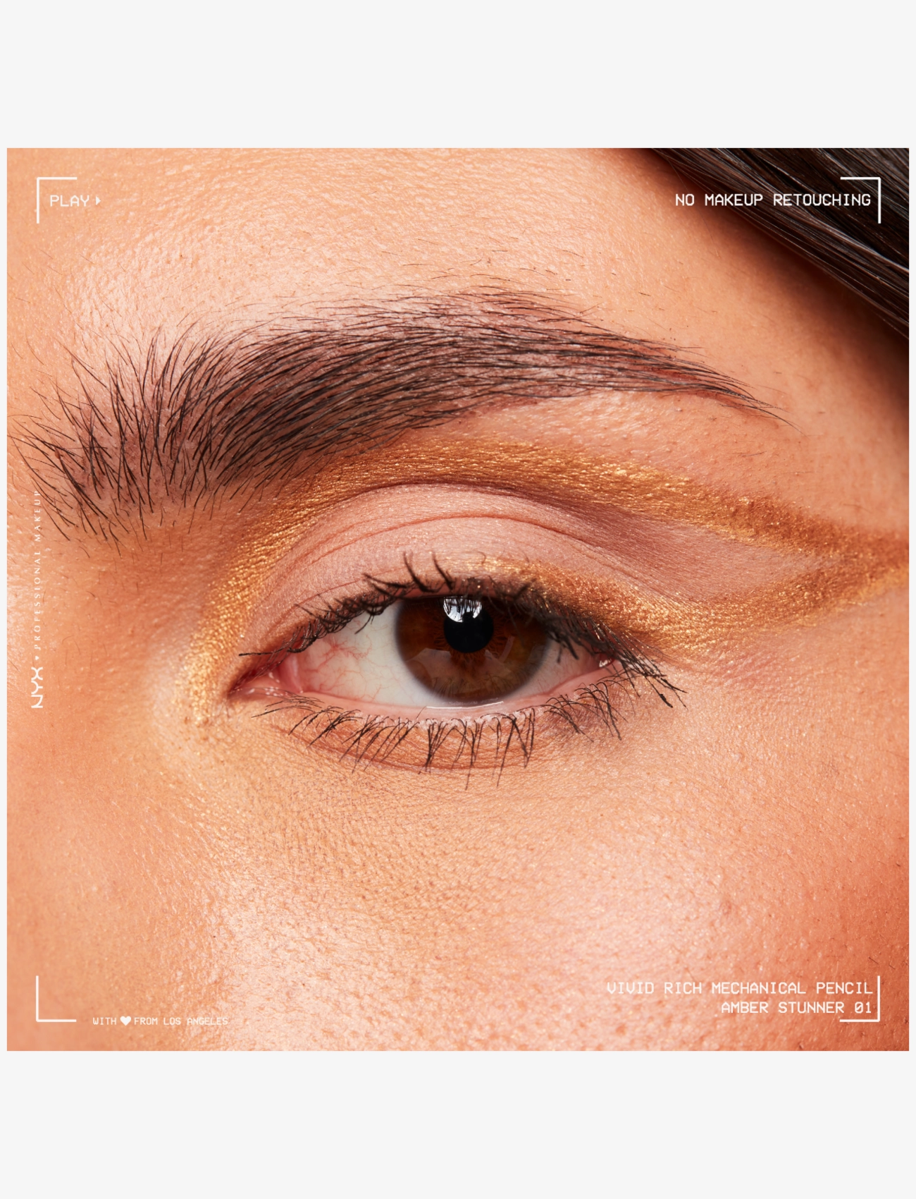NYX Professional Makeup - NYX Professional Makeup Vivid Rich Mechanical Eyeliner Pencil 01 Amber Stunner 0.28g - sminke - amber stunner - 2