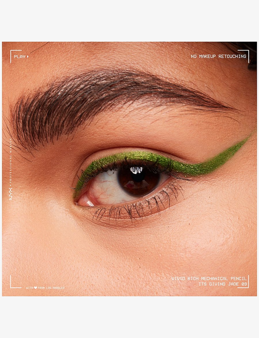 NYX Professional Makeup - NYX Professional Makeup Vivid Rich Mechanical Eyeliner Pencil 09 It's Giving Jade 0.28g - makeup - it's giving jade - 1